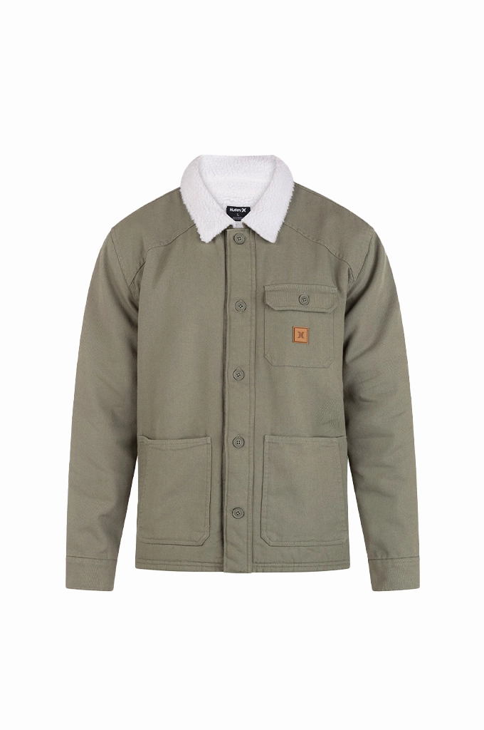 Hurley Bixby Canvas Sherpa Jacket Subtle