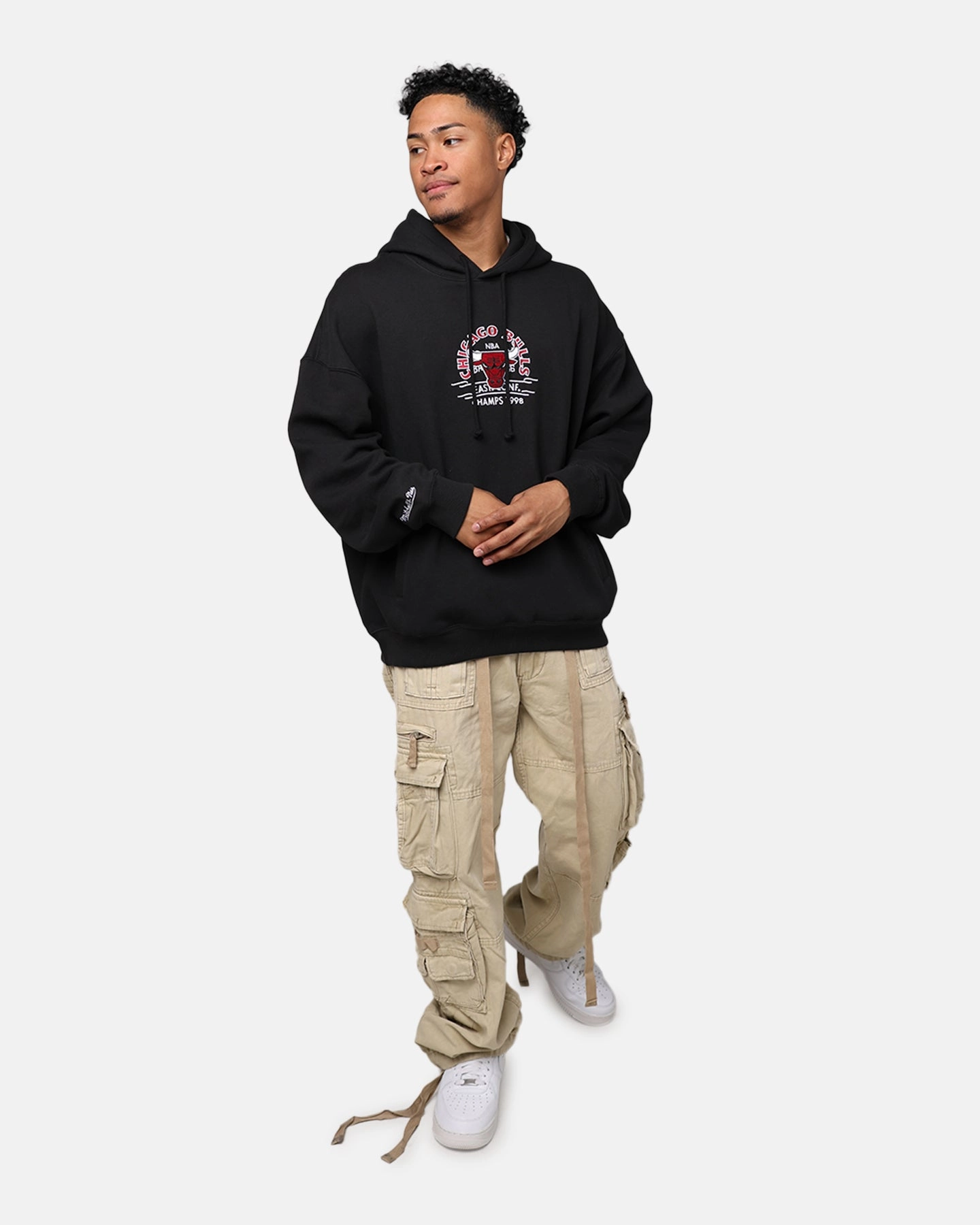 Receipt museum Mitchell & Ness Chicago Bulls Letterman Hoodie Black