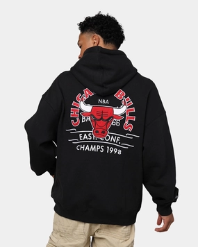 Cool Climate Mitchell & Ness Chicago Bulls Letterman Hoodie Black