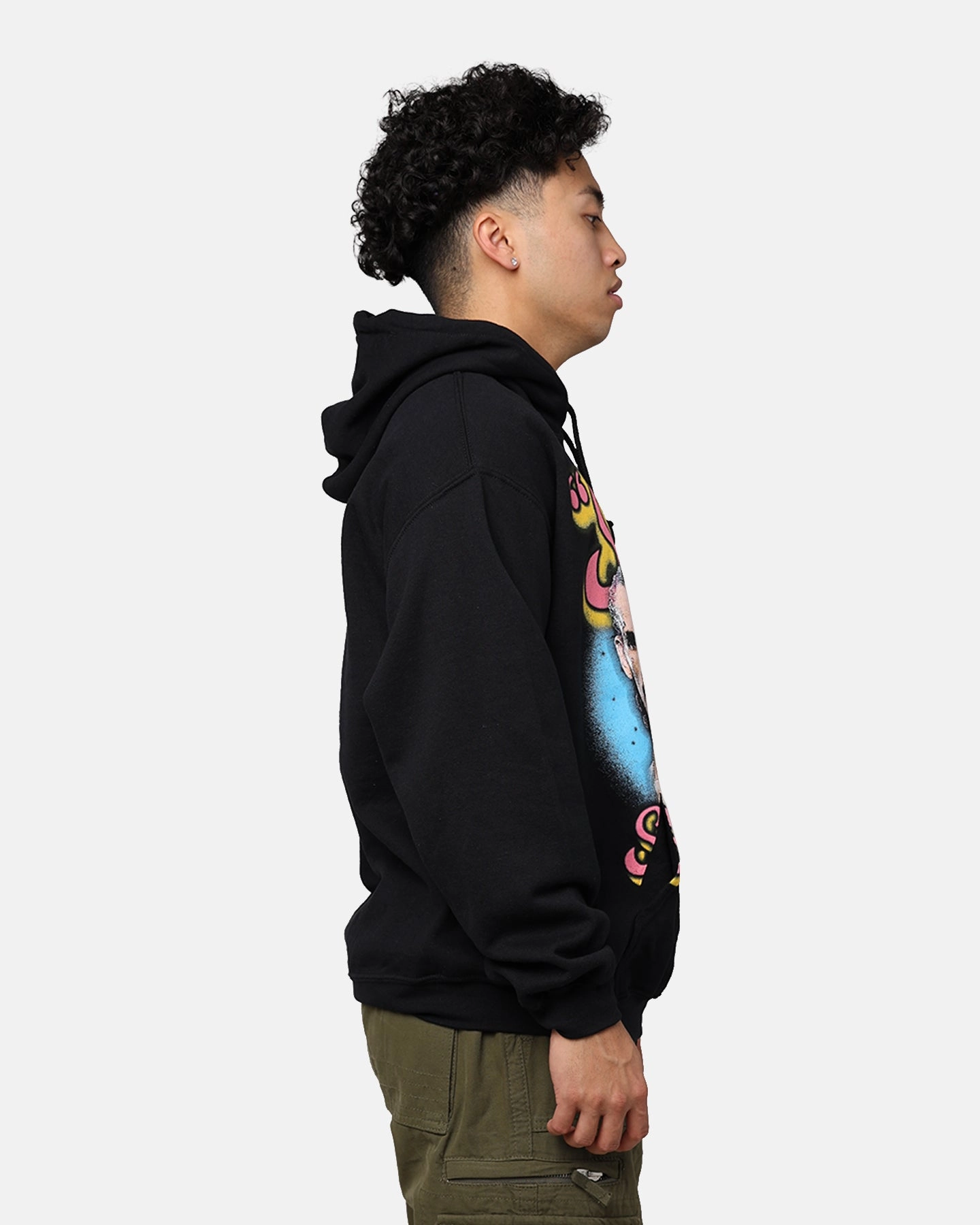 UFC By Goat Crew Sugar Sean O'Malley Vintage Hoodie Black Smooth Zipper Action