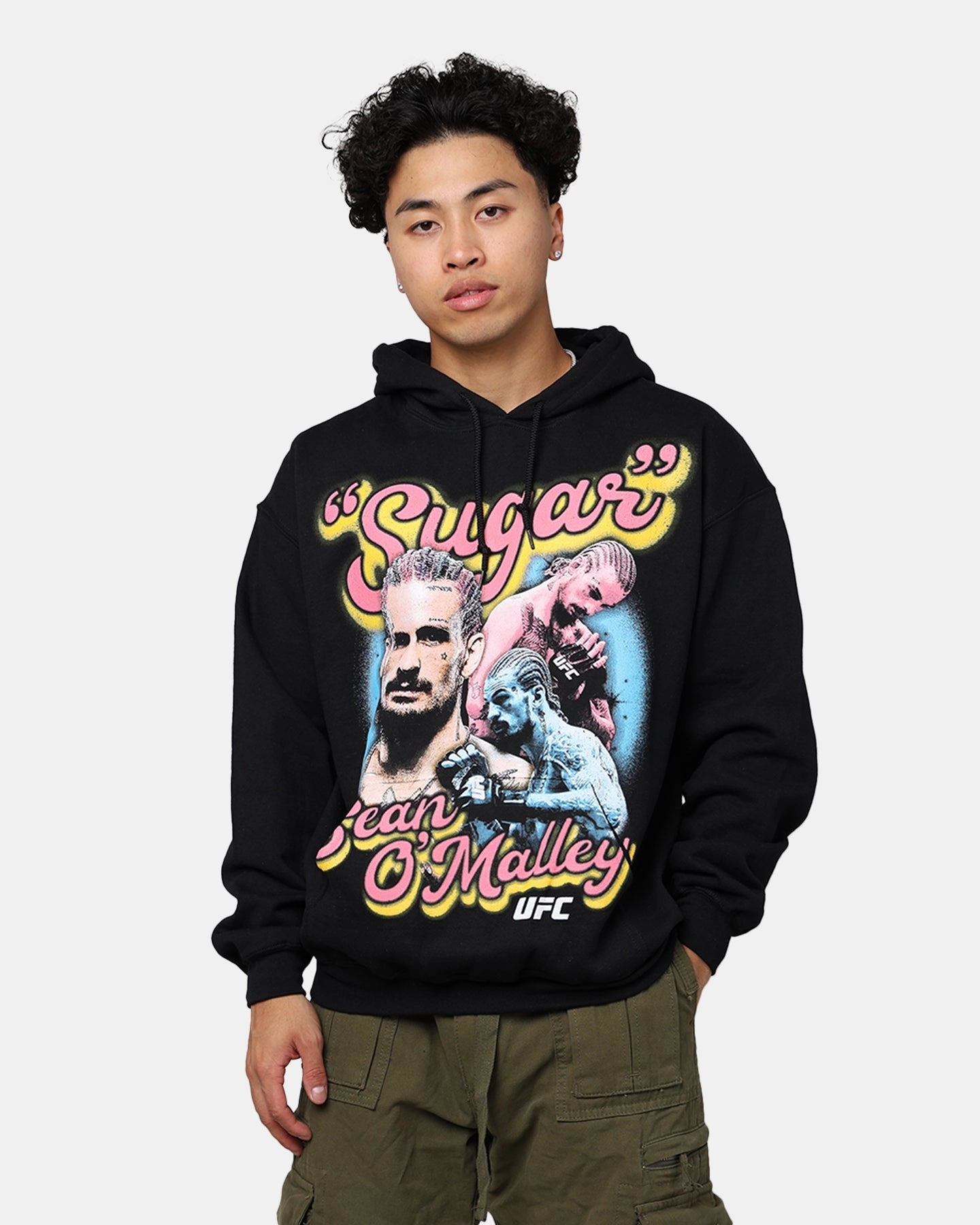 Gore-Tex Zip-up UFC By Goat Crew Sugar Sean O'Malley Vintage Hoodie Black