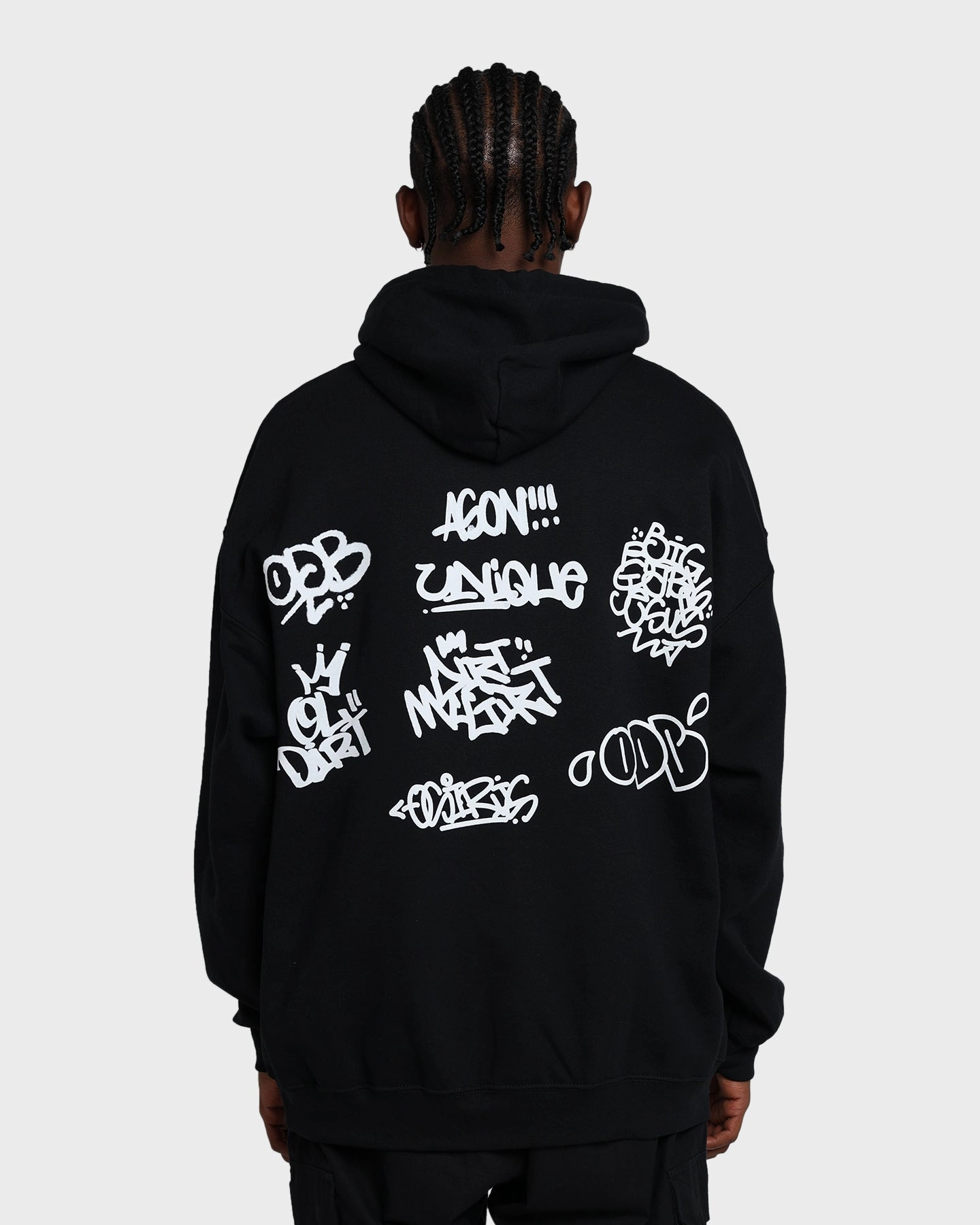 Goat Crew X Ol' Dirty Bastard Big Face Hoodie Black Anti-pill YKK Zipper Quality