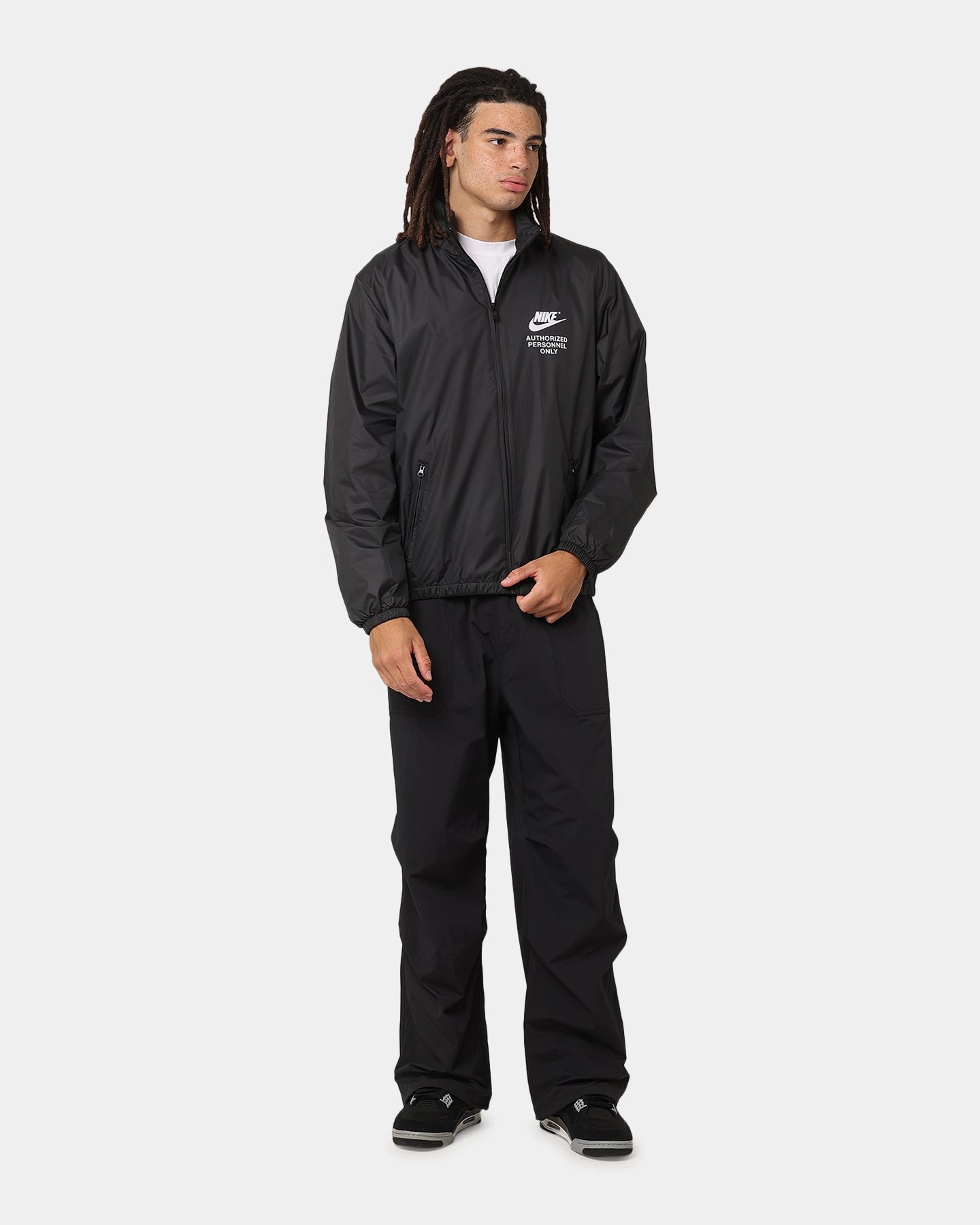 Variable Baffle Sizing Nike Woven Full Zip Jacket Black/Black