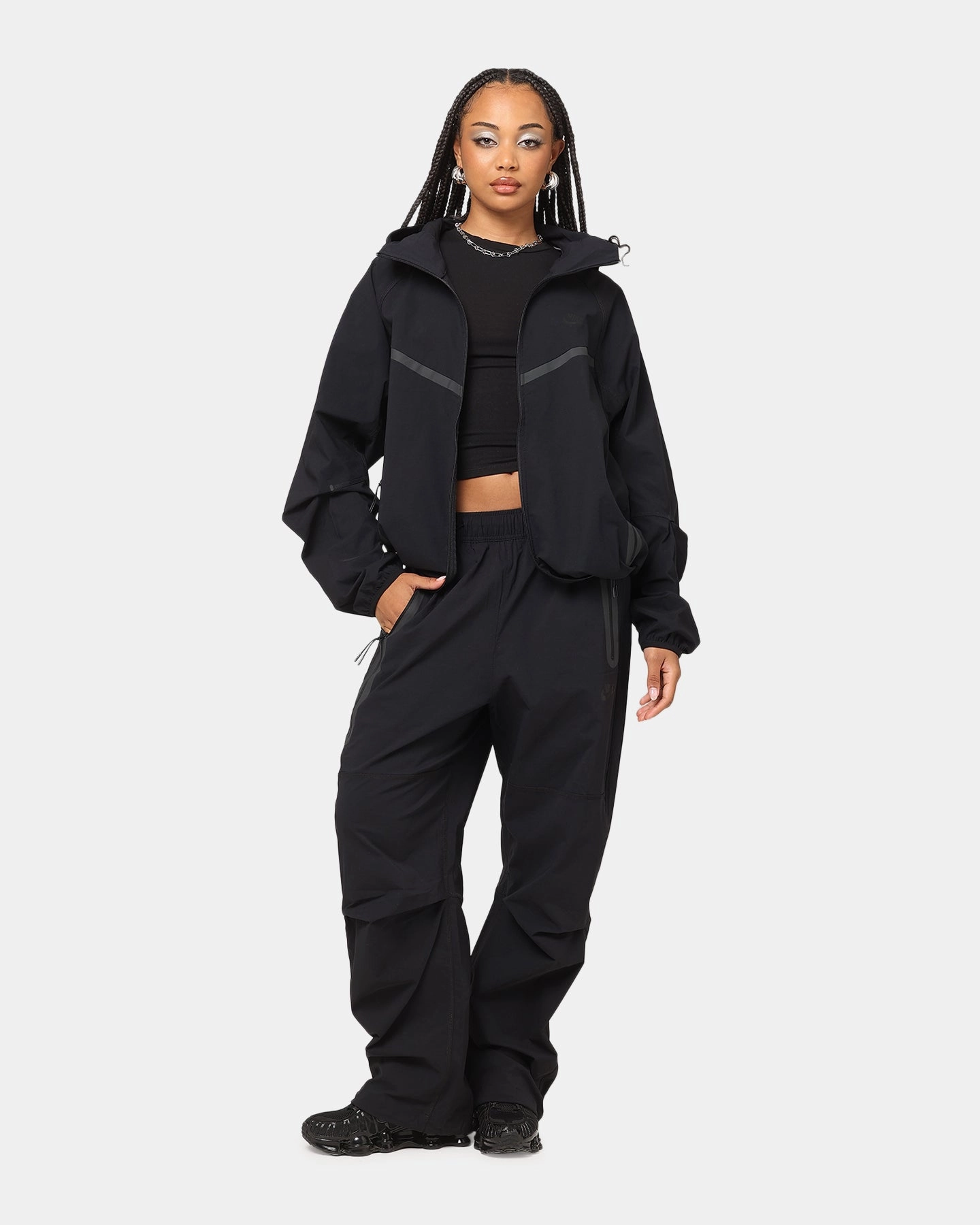 concert Nike Tech Woven Full Zip Jacket Back/Black/Black