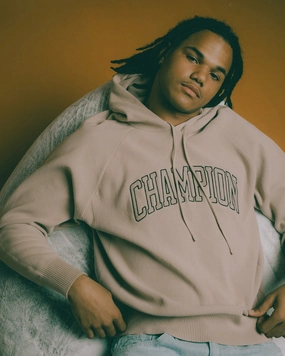 Champion LFS Knitted Hoodie Cafe Latte Street Ready Waterproof Protection