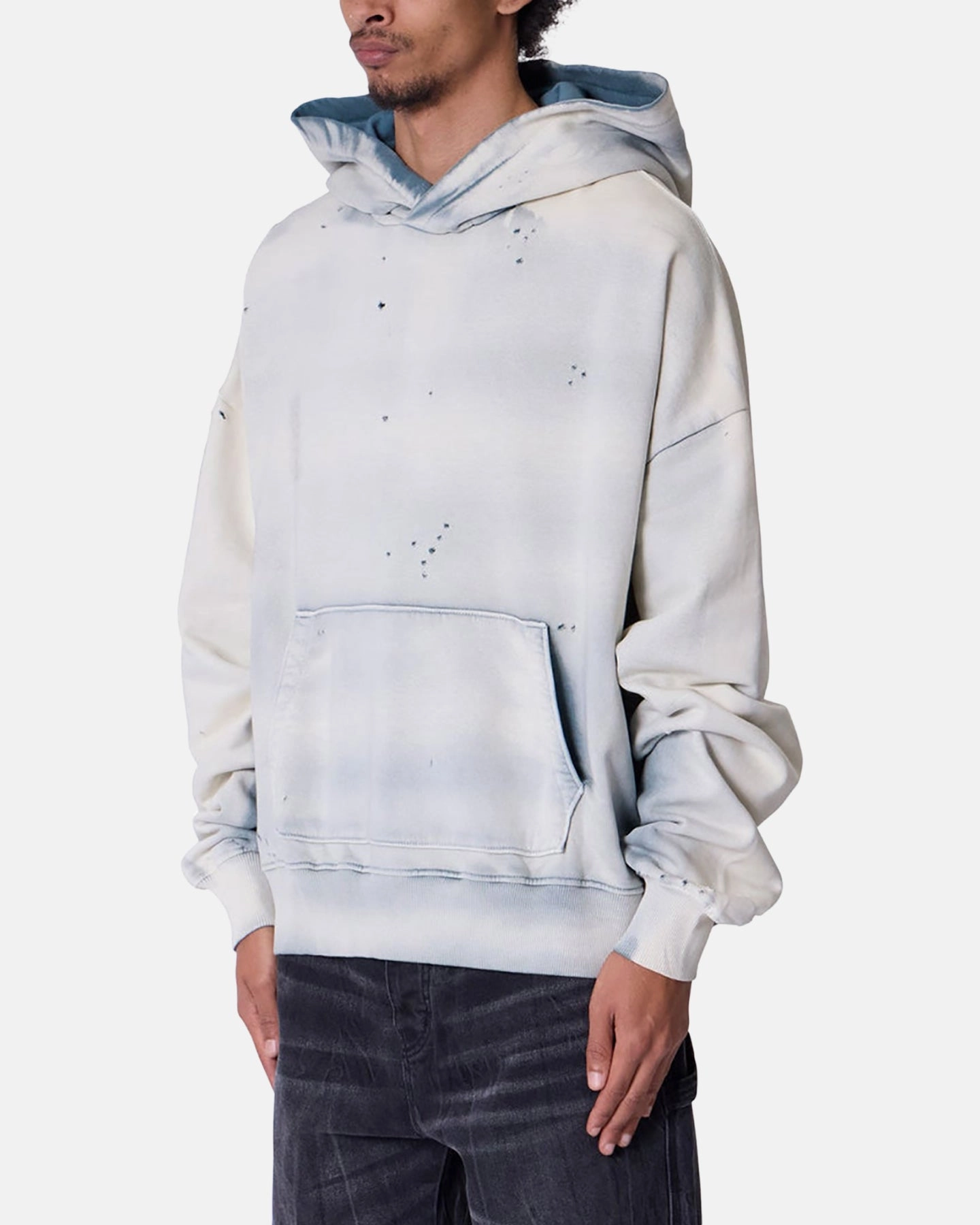 MNML Sprayed Hoodie Blue Lust