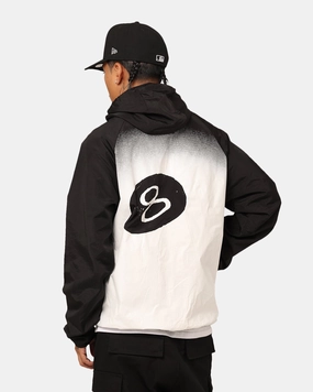 Layered Collar Design Possibility Stussy 8 Ball Fade Spray Jacket Black
