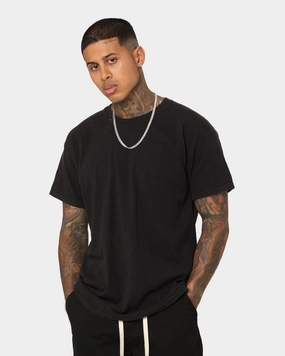 Wrinkle Resistant Texture Well Made Standard Vintage Black T-Shirt Black Wash