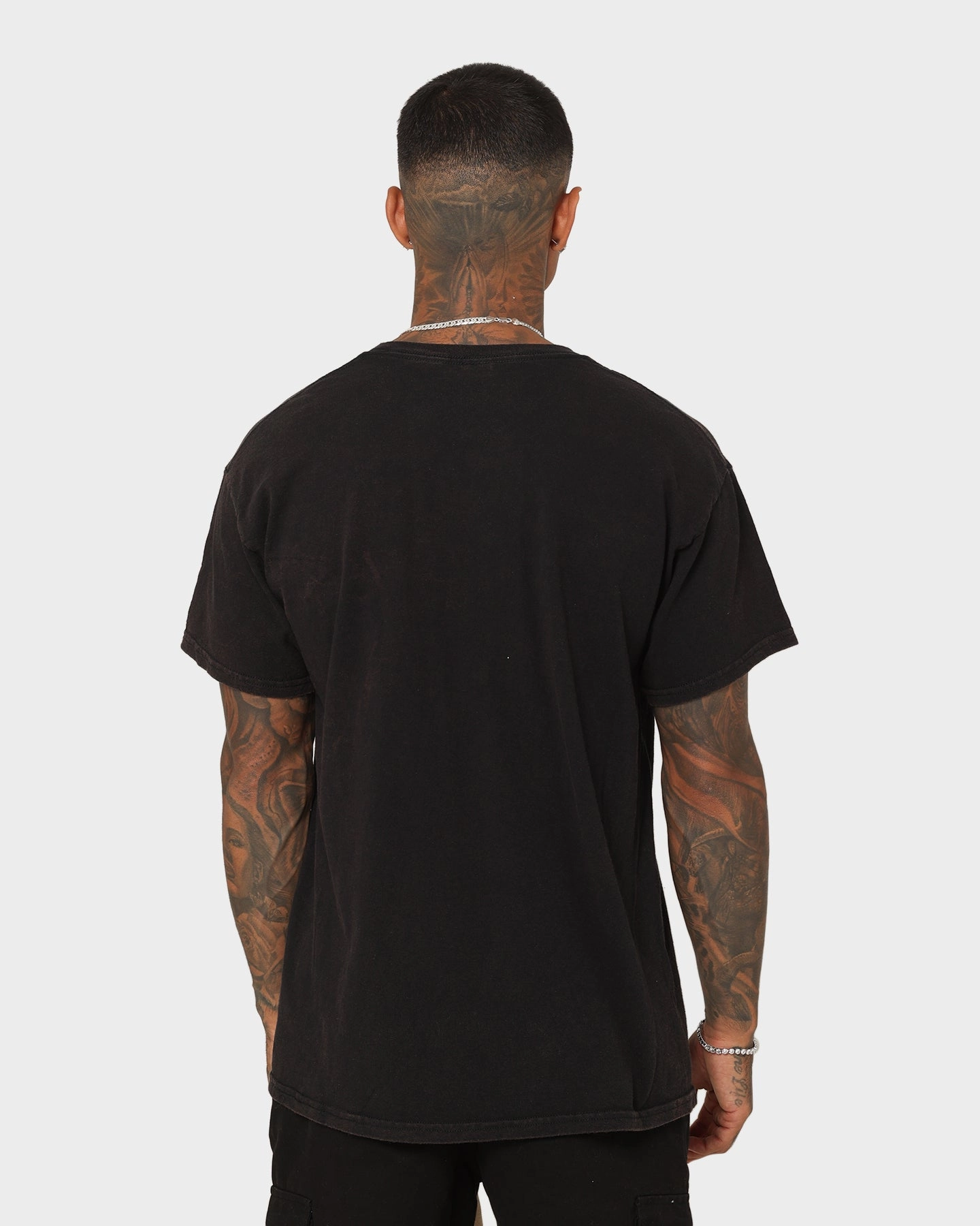 Well Made Standard Vintage Black T-Shirt Black Wash BreathableFabric