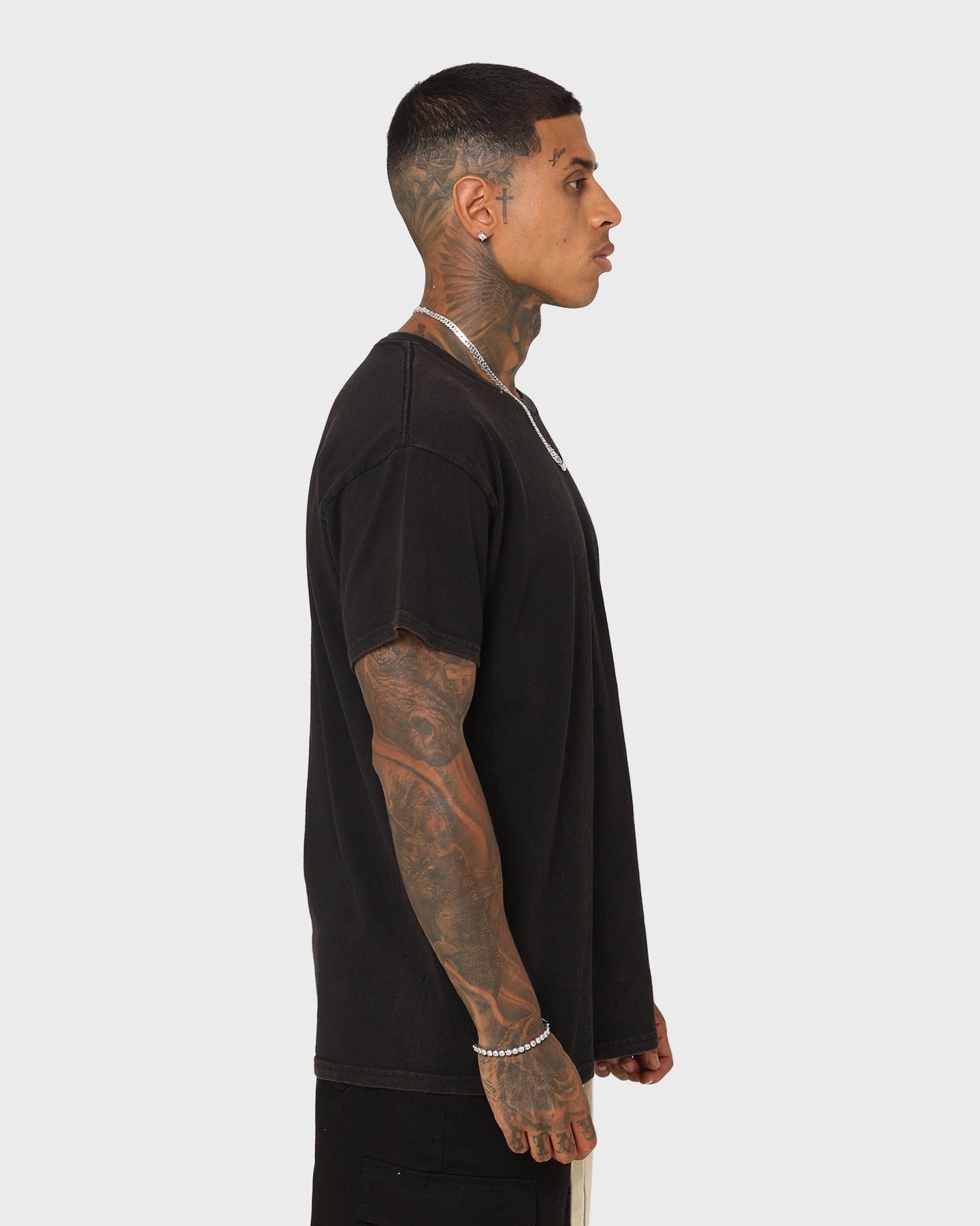 Well Made Standard Vintage Black T-Shirt Black Wash Daily Casual