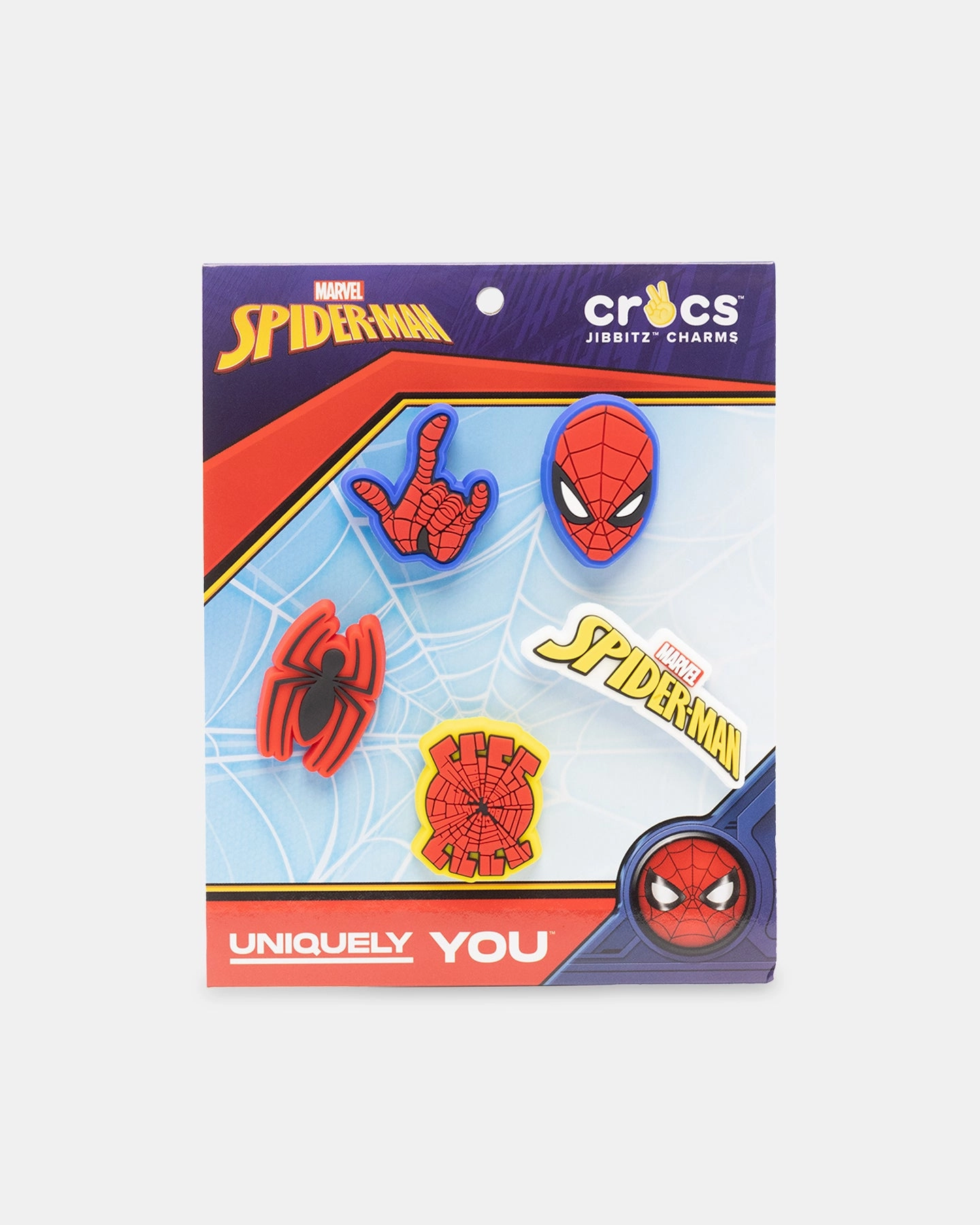 Light Comfort Style Relaxed Wear Crocs X Marvel Spider-Man Jibbitz? Charms 5 Pack Multi