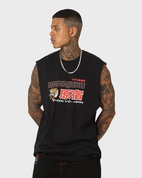 Prom Durable Colorfast Finish Goat Crew Harajuku Muscle T-Shirt Black