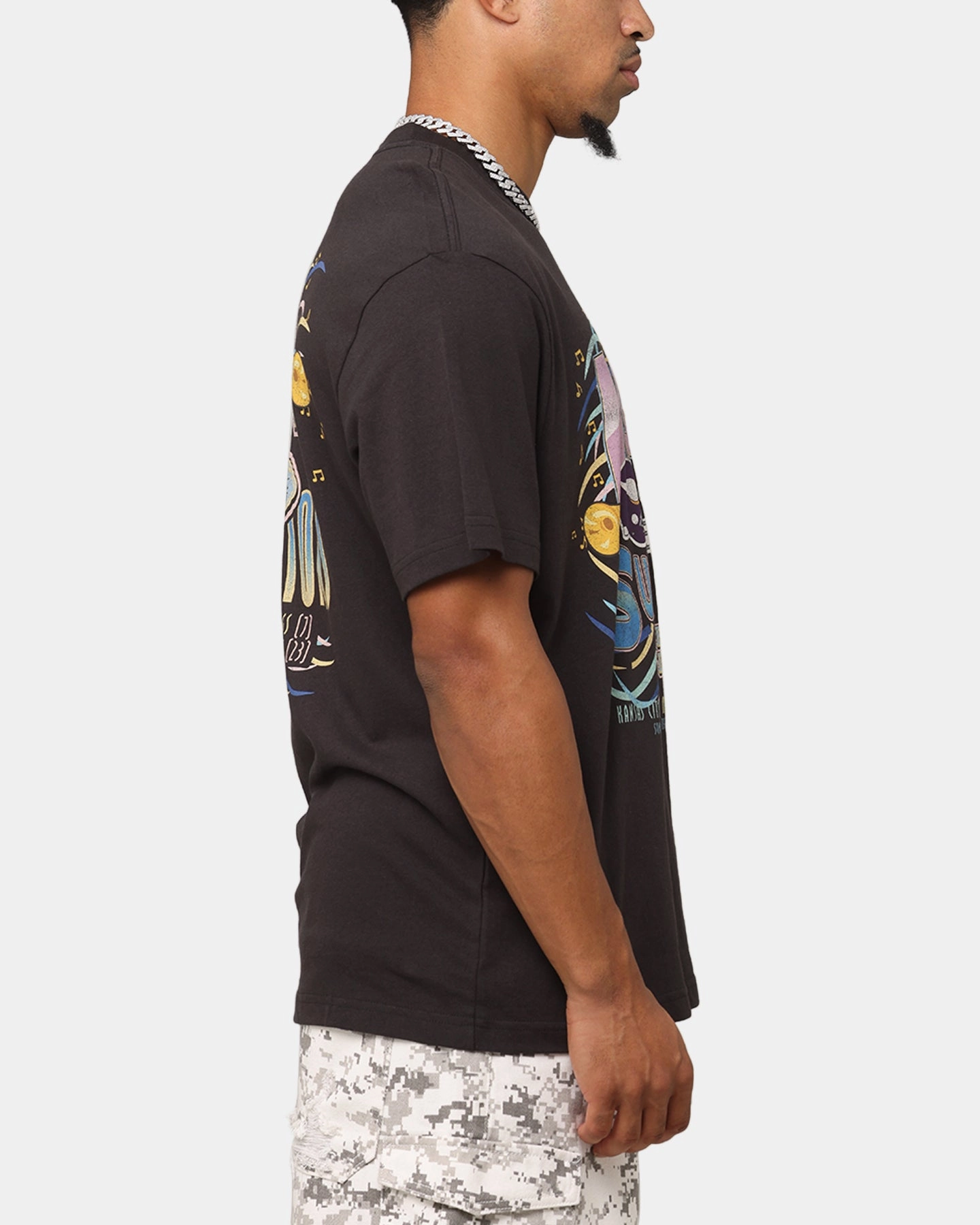 Mitchell & Ness New Orleans 1970 Super Bowl IV Match Up T-Shirt Faded Black easy to pair Bohemian freedom