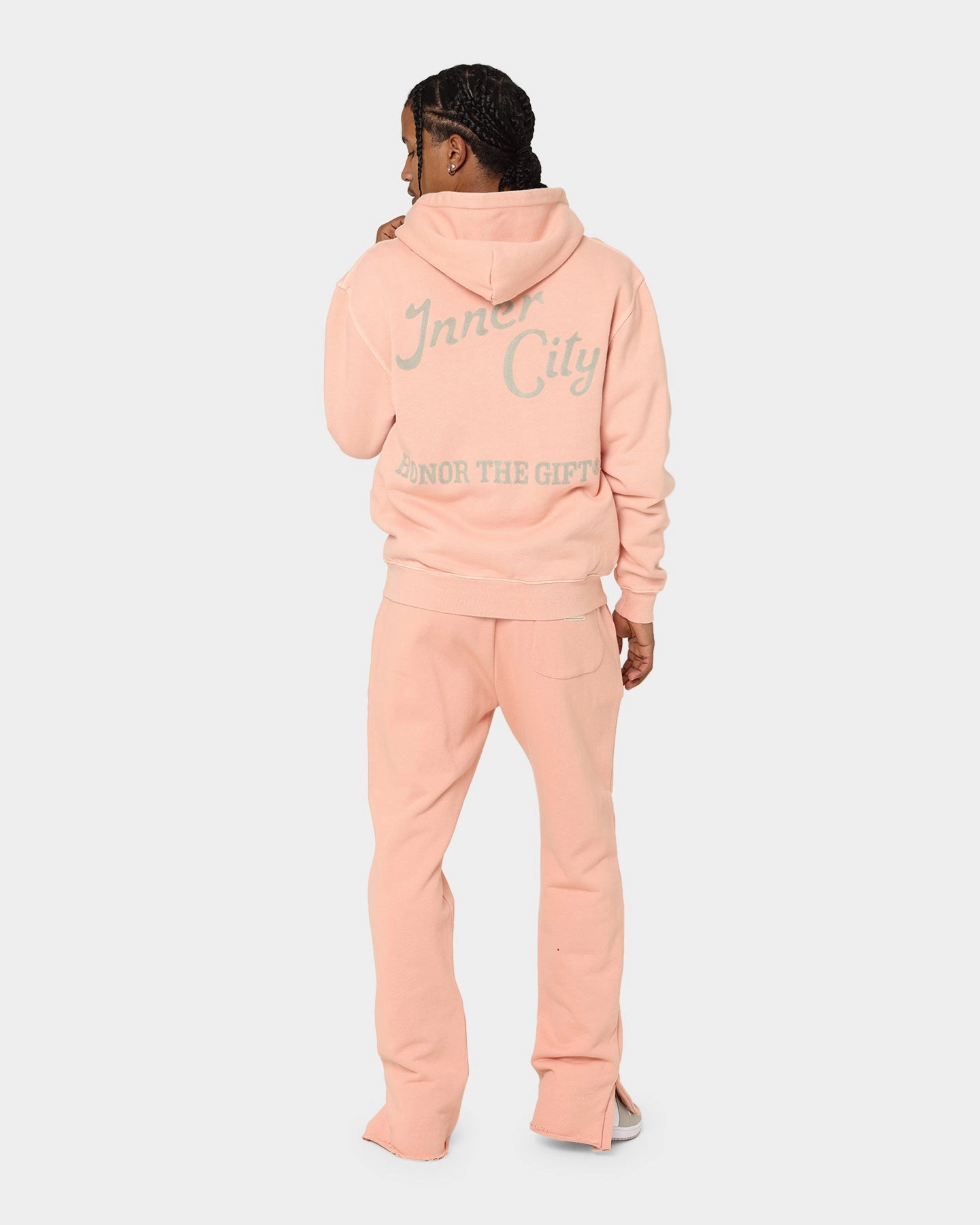 Honor The Gift Neighborhood Hoodie Peach NoiseFreeMaterial DualVentilation Zippers