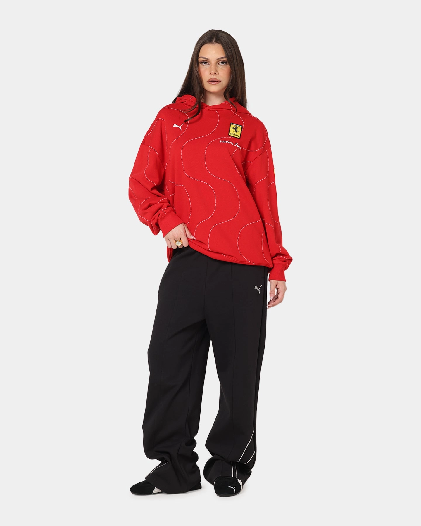 State Puma X Scuderia Ferrari Monza Hoodie Rosso Corsa