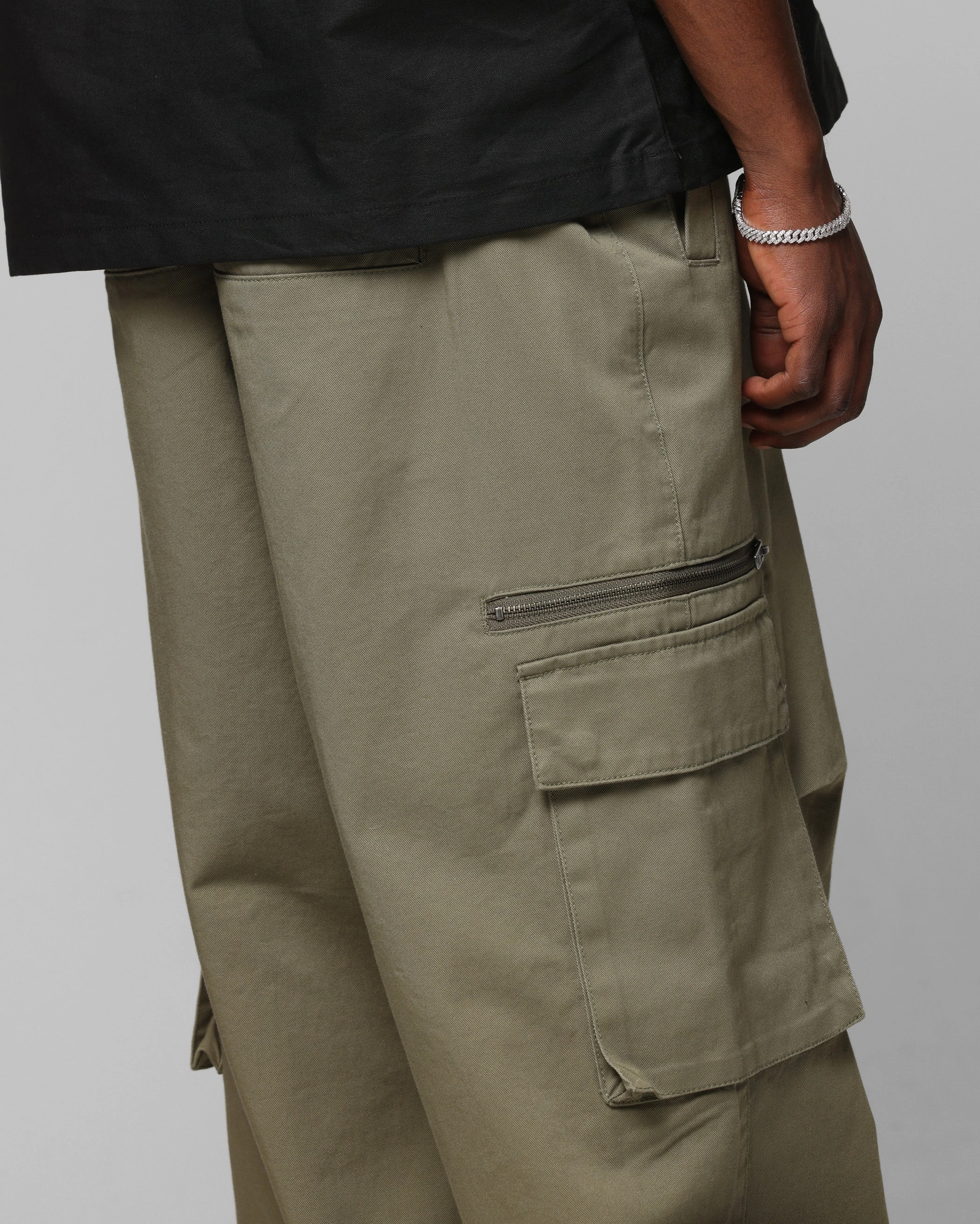 Double Stitched Loiter Shadow Cargo Pants Khaki