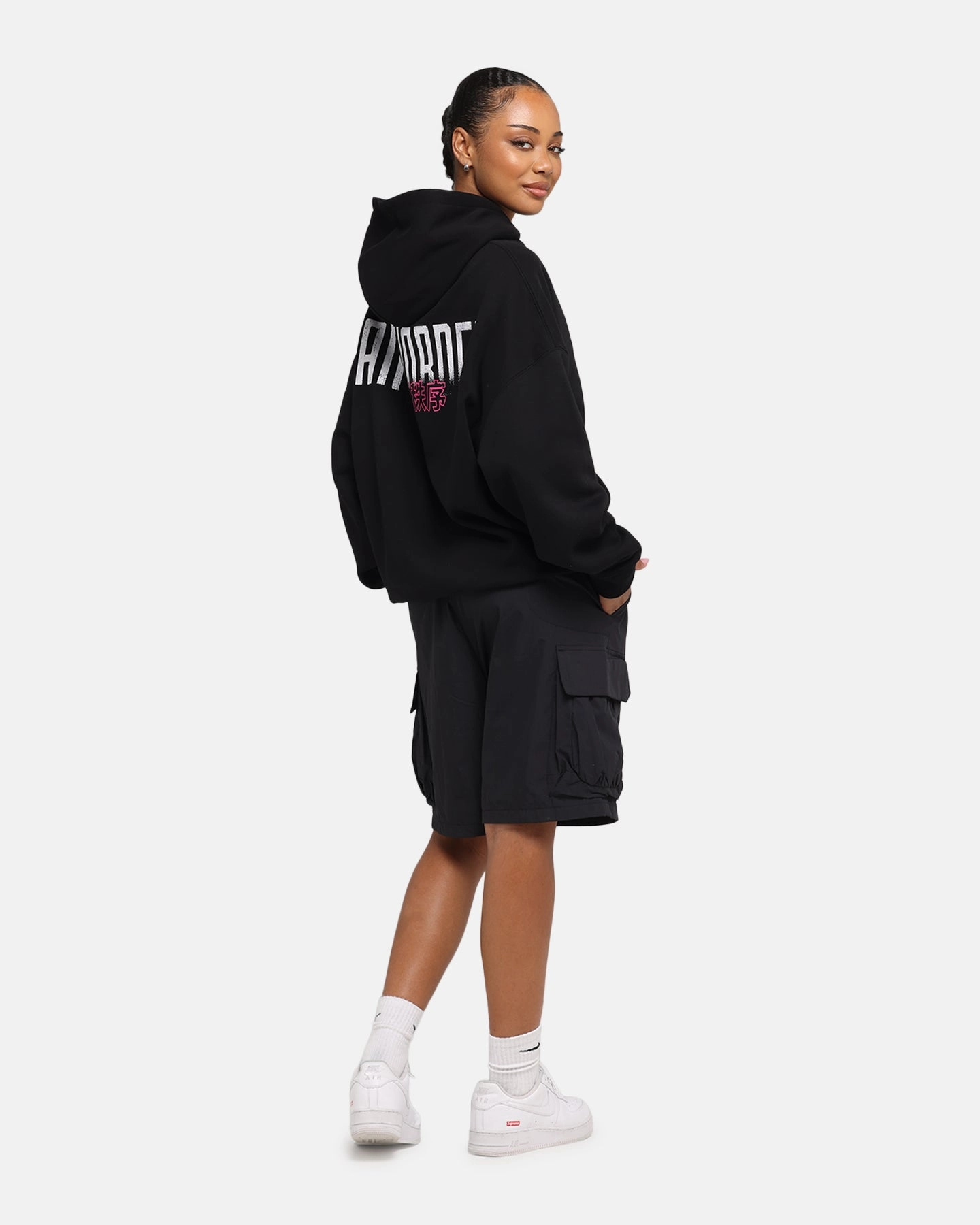 Halloween costume Daily Use The Anti Order Ryuken Boxy Hoodie Black