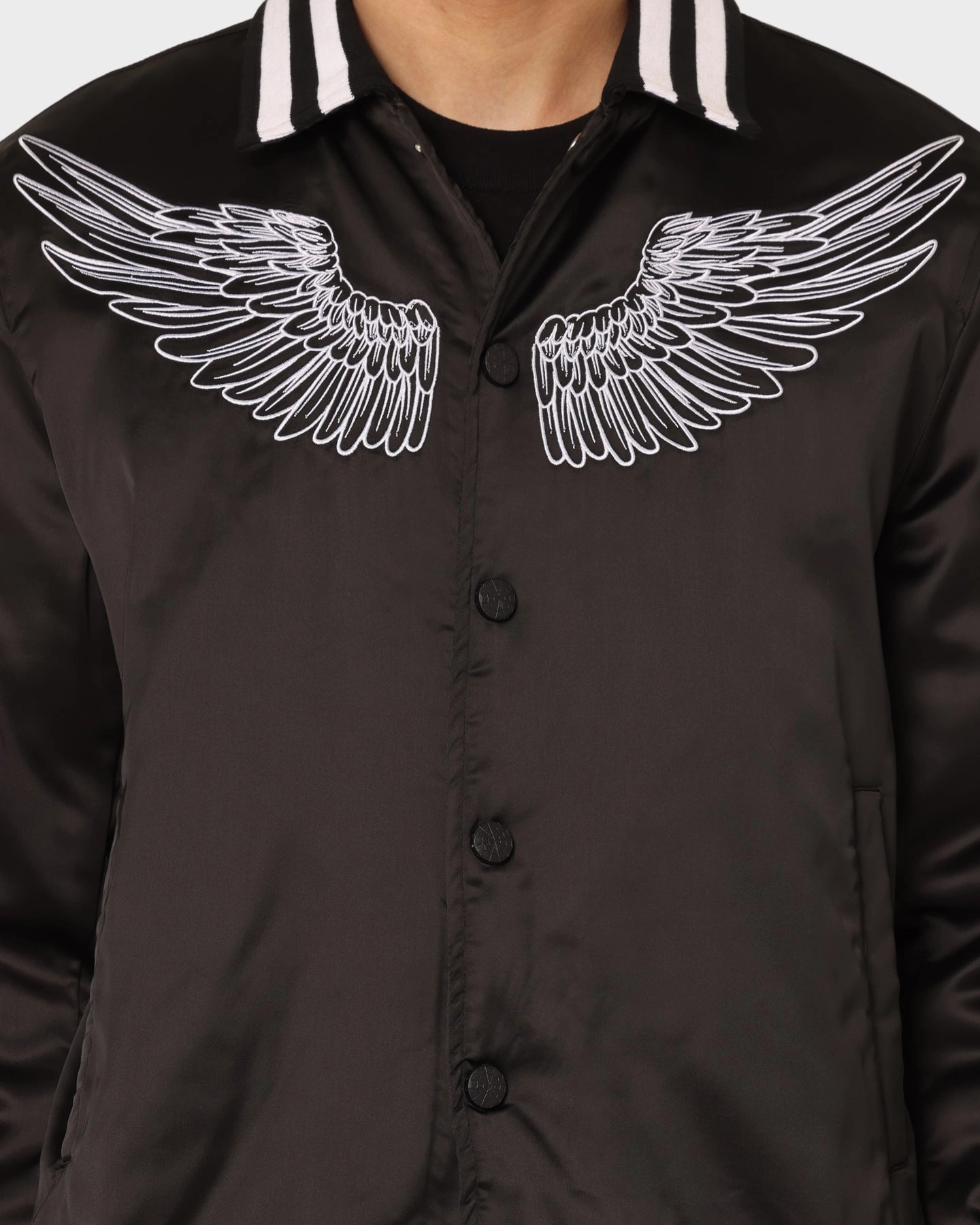 professionals En Noir Inc Midnight Satin Jacket Black