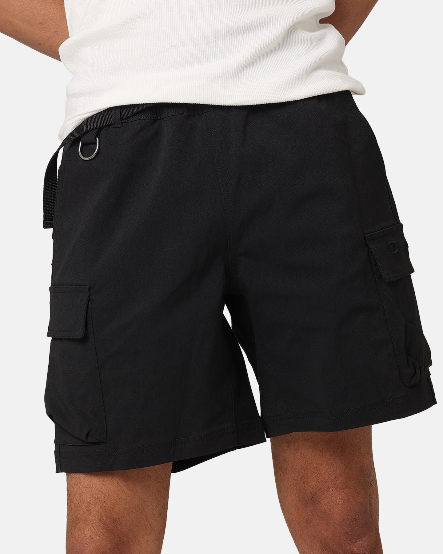Hassle free maintenance Comfortable Design Champion Rebound Script Hike Short Black