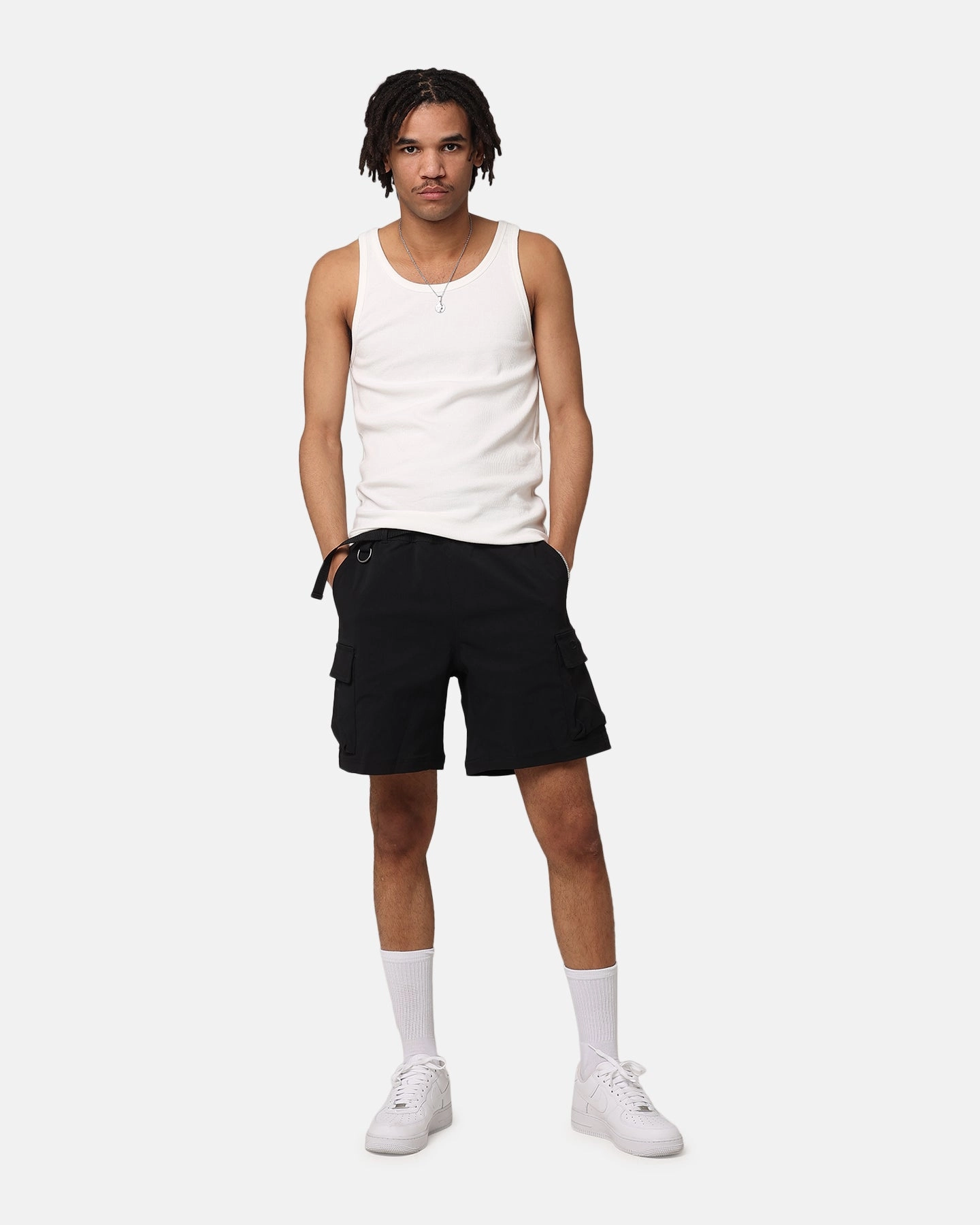 Comfort Fit Champion Rebound Script Hike Short Black