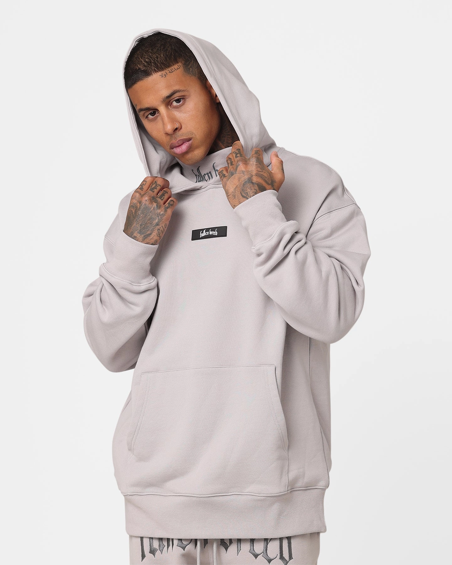 Fallen Breed Signature Logo Hoodie Light Grey Potential keepsake