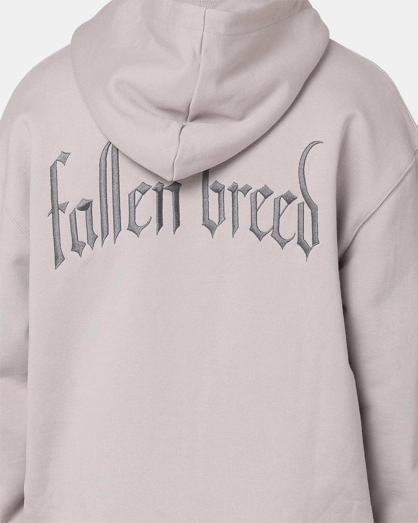 Fallen Breed Signature Logo Hoodie Light Grey Nail-polish Diary