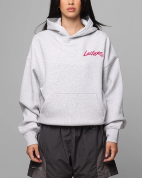 Loiter Chenille Premium Hoodie Grey Marle Teflon Coated Fabric special - occasion wear