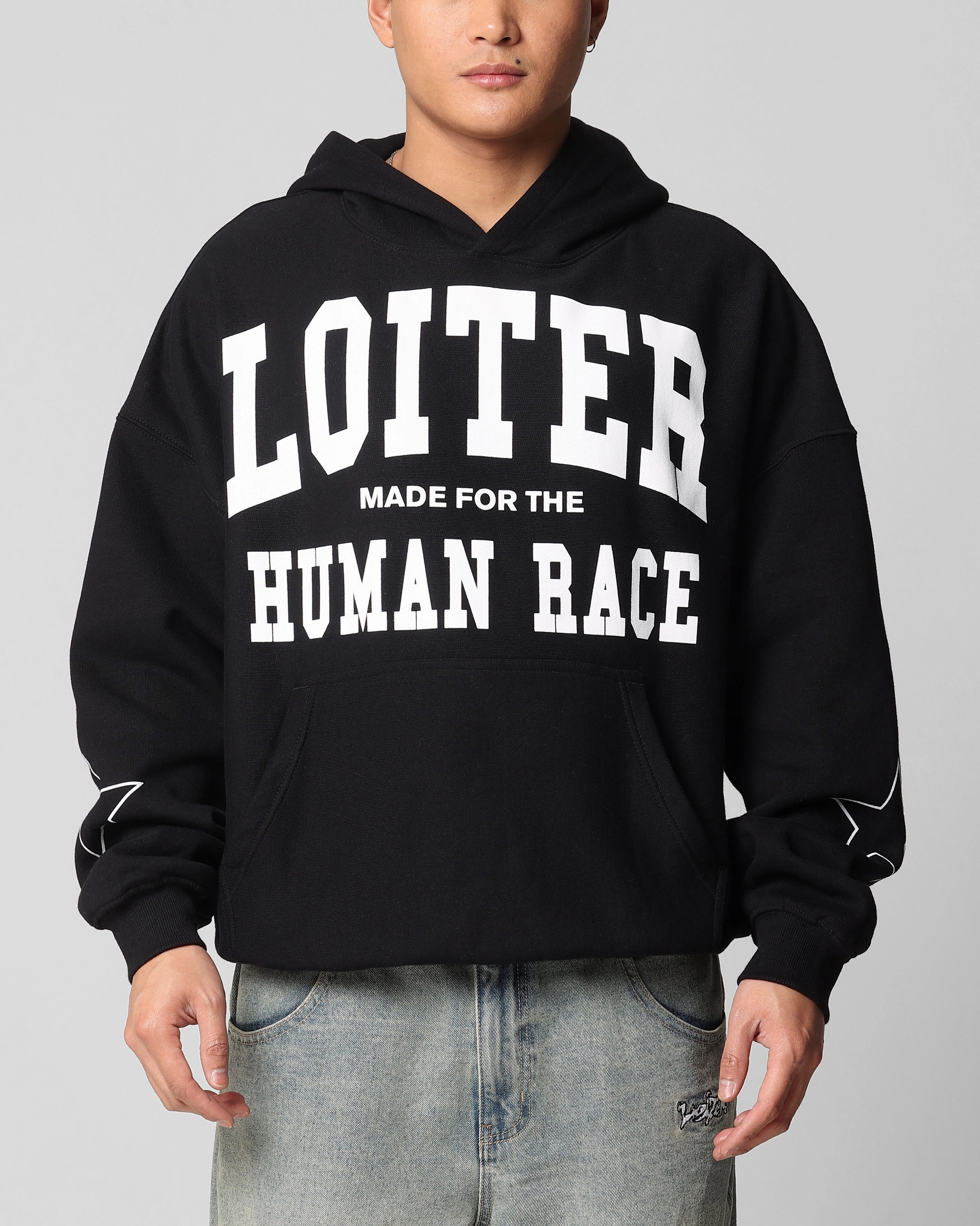 suitable for funerals Loiter Training Day Hoodie Black