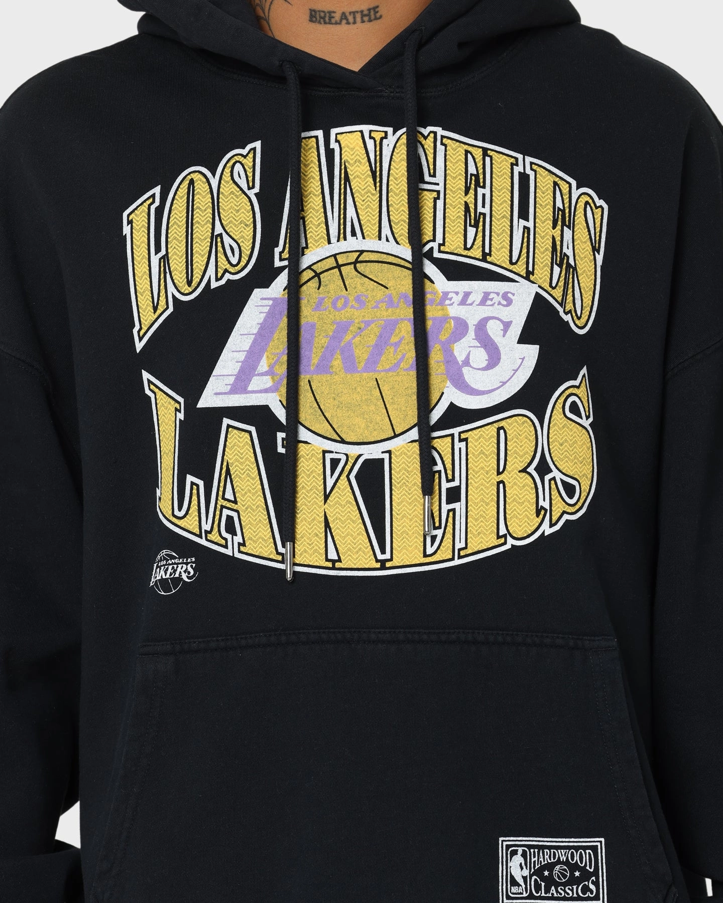 brand - new Distribute Mitchell & Ness Los Angeles Lakers Point Guard Hoodie Faded Black