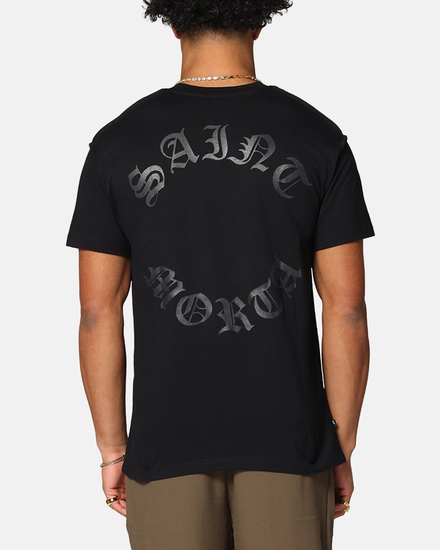 Saint Morta Mortal Lafayette T-Shirt Black Garment Dyed