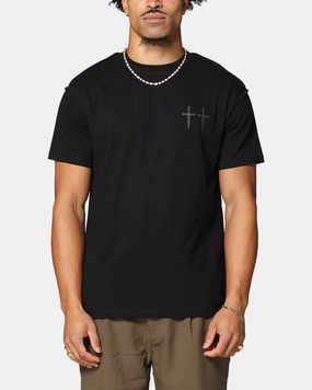 Saint Morta Mortal Lafayette T-Shirt Black Brushed Interior Lining