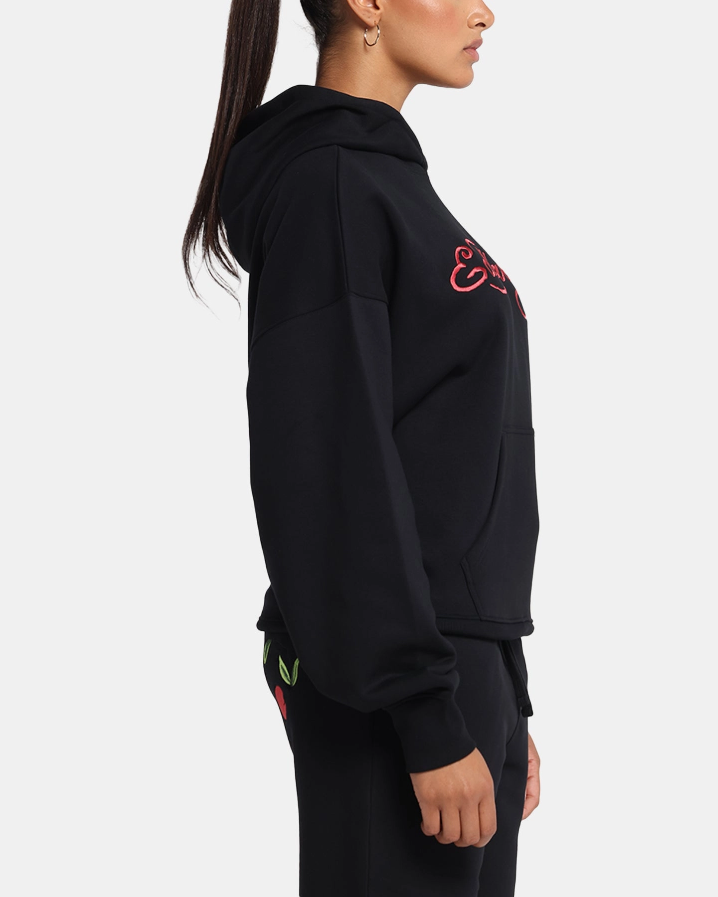 suitable for promotional activities Easy Care Ed Hardy Cherry Hoodie Black