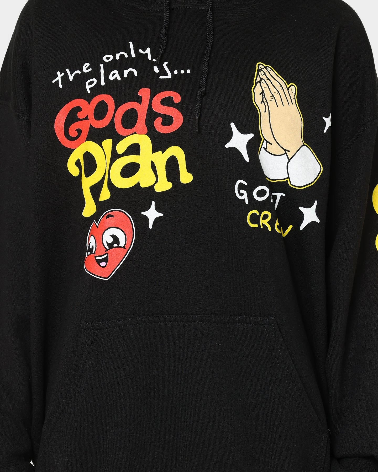 Summer Wear Experiment Goat Crew Godsplan Hoodie Black