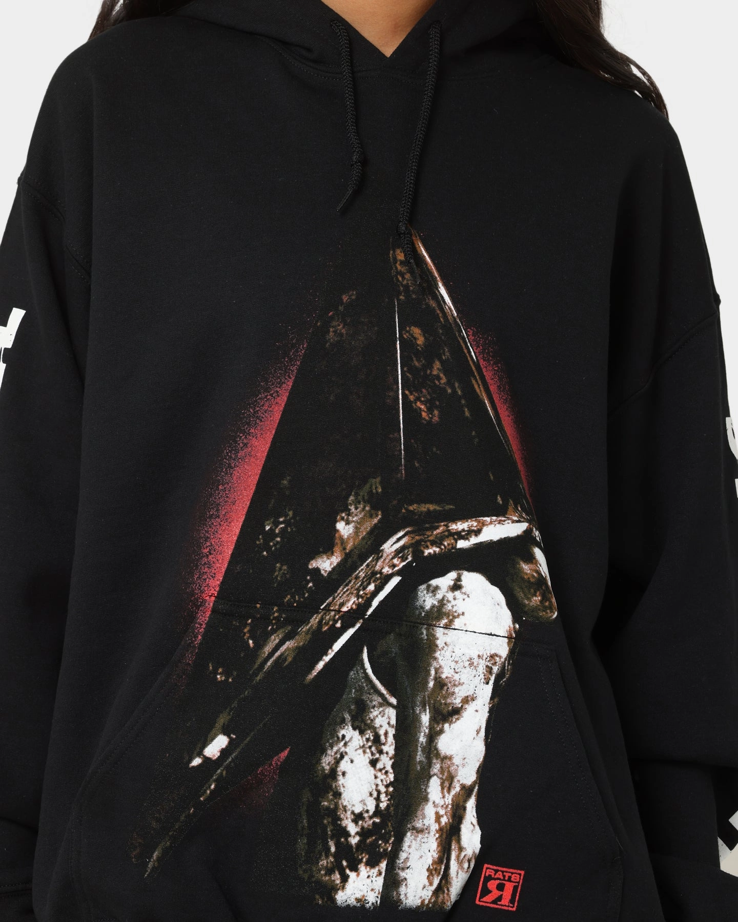 Rats Get Fat X Silent Hill Pyramid Head Hoodie Black Outdoor Adventure