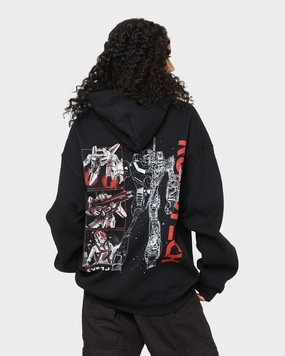 American Thrift X Robotech VF1J Hoodie Black fitted fit Range