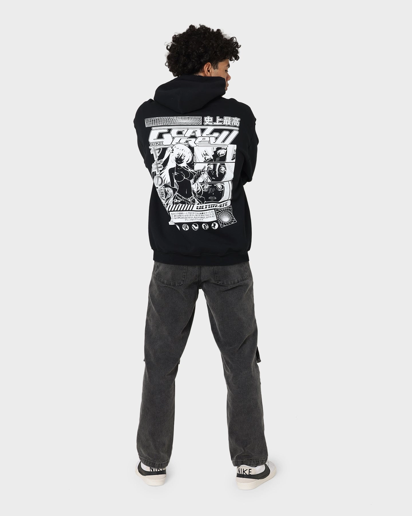 library Goat Crew Anime Hoodie Black