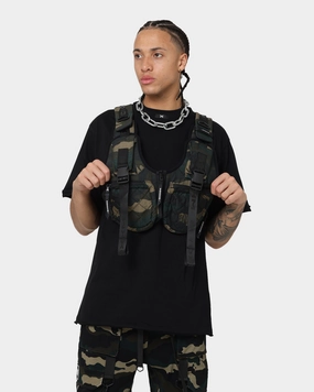 DXXMLIFE L-3 A Chain$aw Utility Vest Woodland Camo Water Repellent Coating Eco - friendly