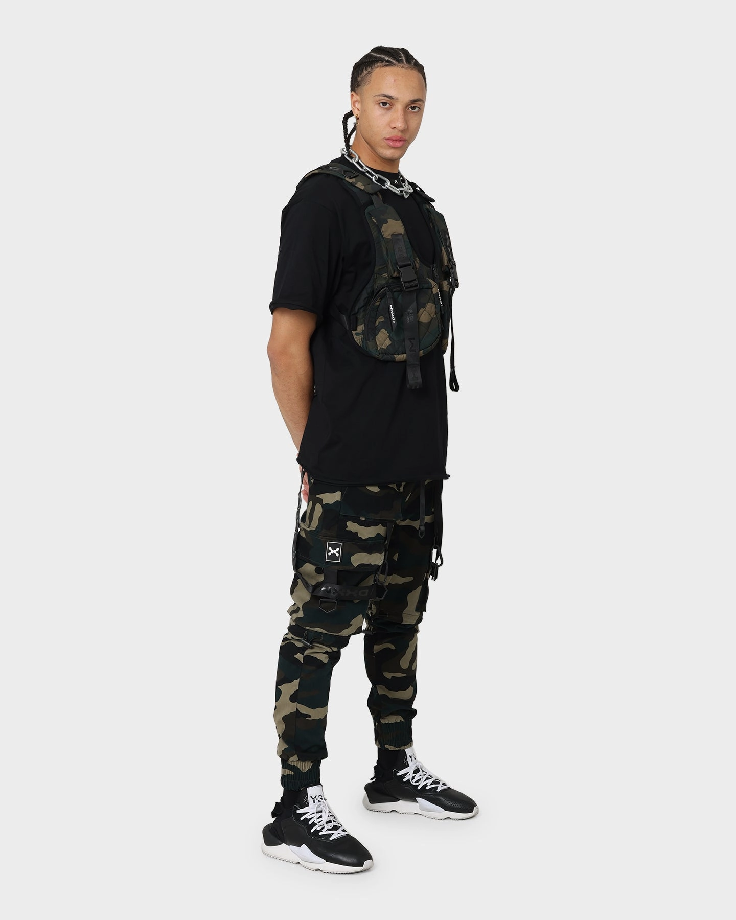 DXXMLIFE L-3 A Chain$aw Utility Vest Woodland Camo Dual Zip Functionality FoldableDesign