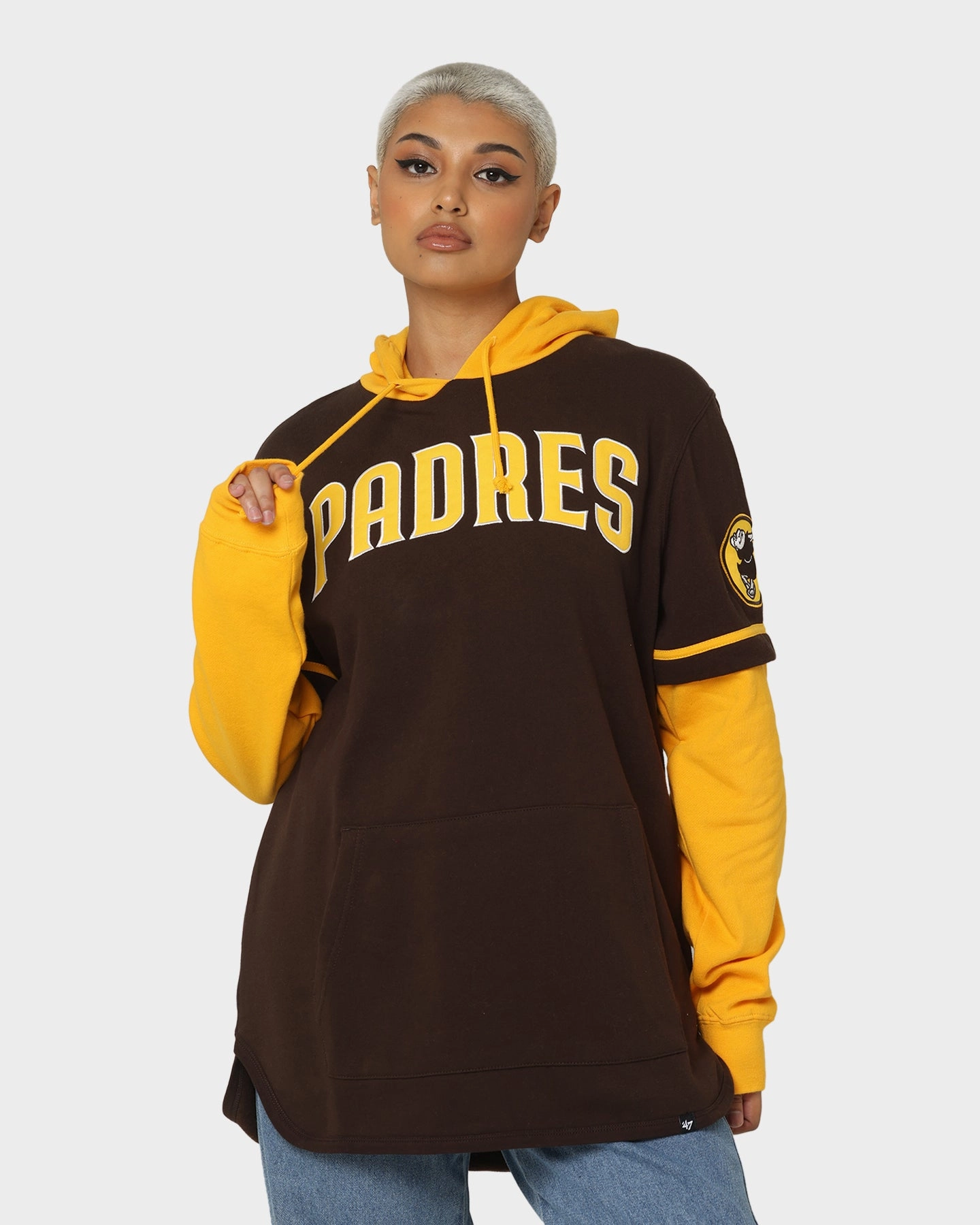Windproof Technology 47 Brand San Diego Padres Shortstop Hoodie Brown