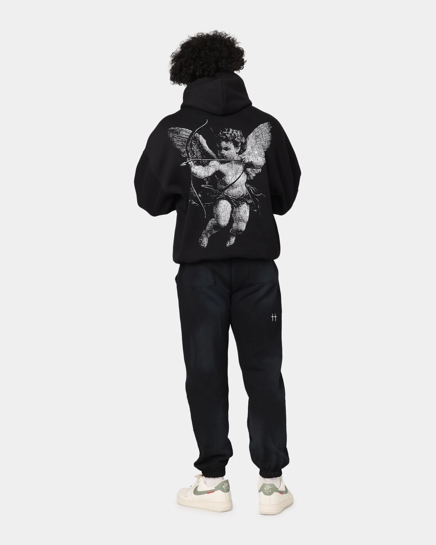 Saint Morta Redemption Boxy Hoodie Black suitable for modeling Patience