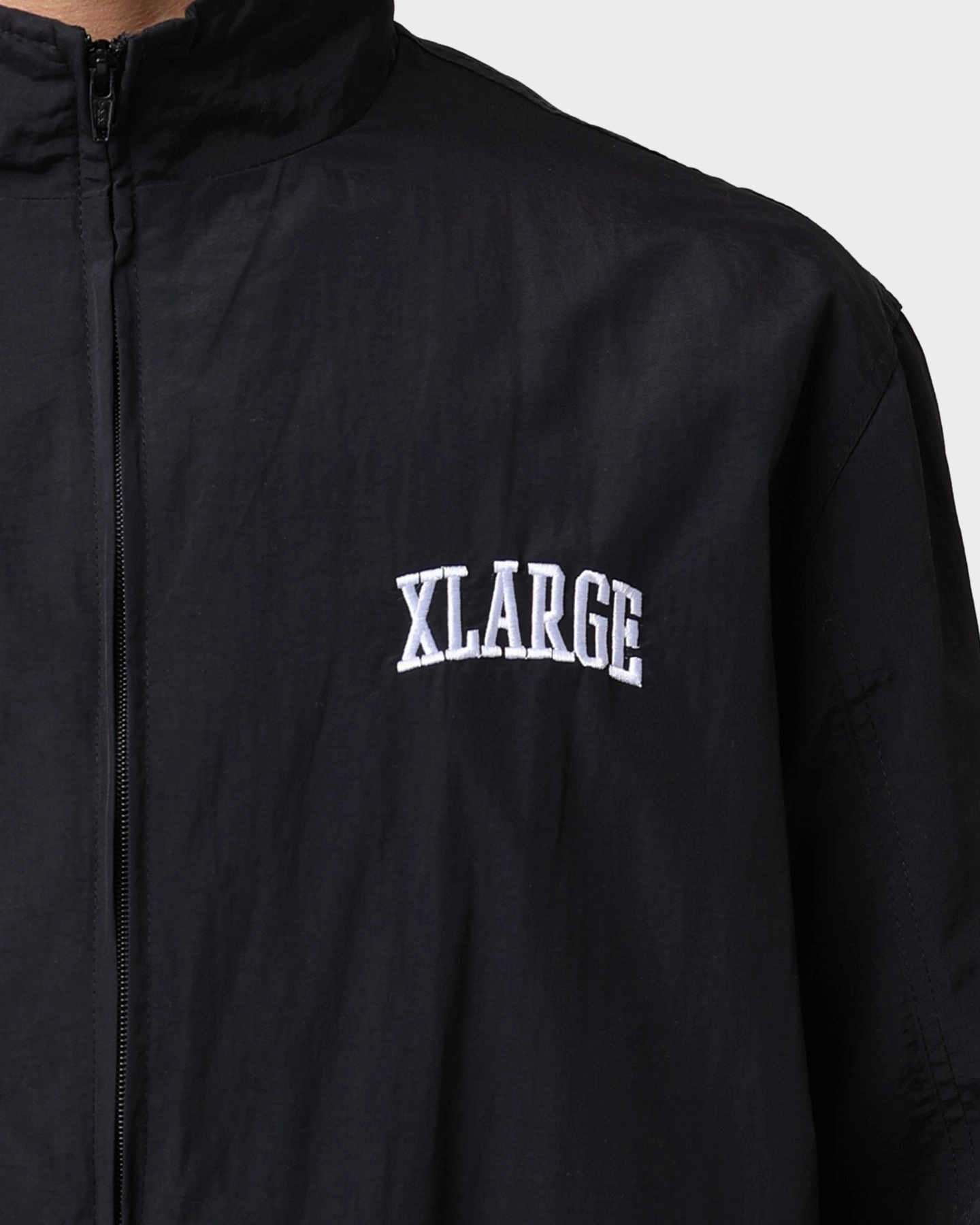 SnapFasteners Win XLARGE Arched Track Jacket Black