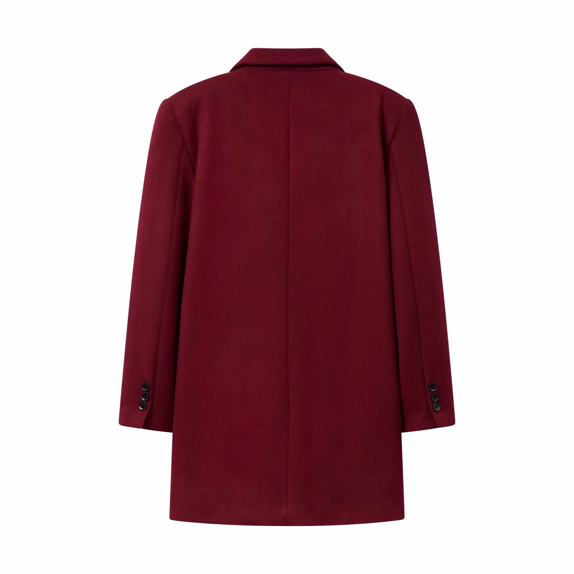 Bonded Edge Finish Magnetic Closure Options Kidsuper Beaded Peacoat 'Burgundy'