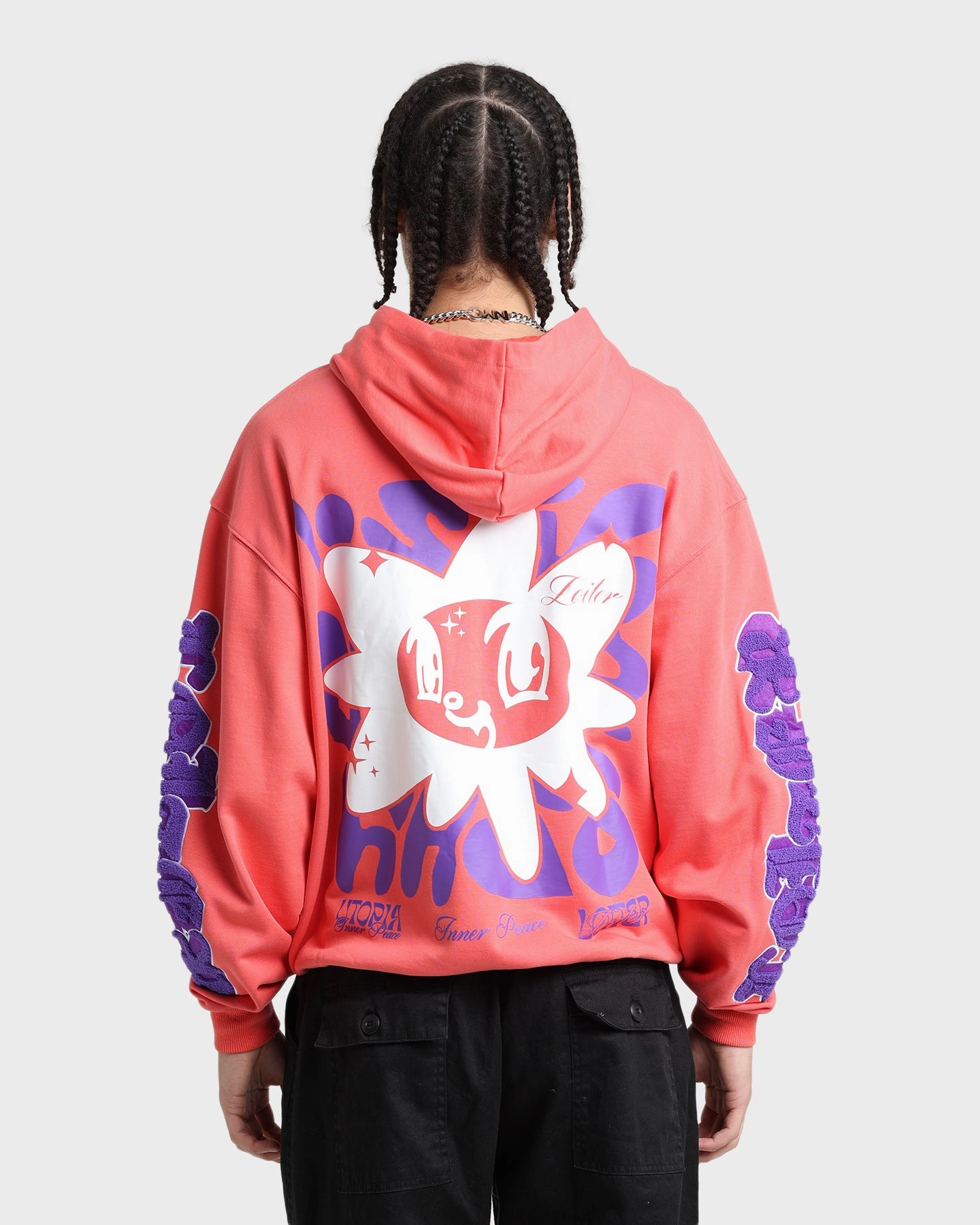 Weather Protection Party use Loiter Fleur Hoodie Pink