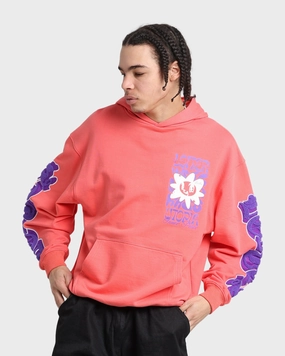 Loiter Fleur Hoodie Pink WaterproofSeams Storm Fit