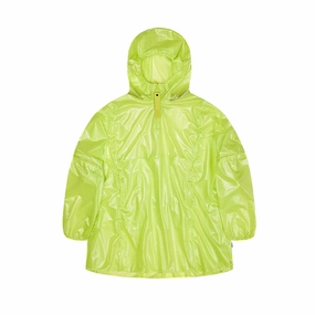 Eco Friendly Dye RAINS Ultralight Anorak 'Digital Lime'