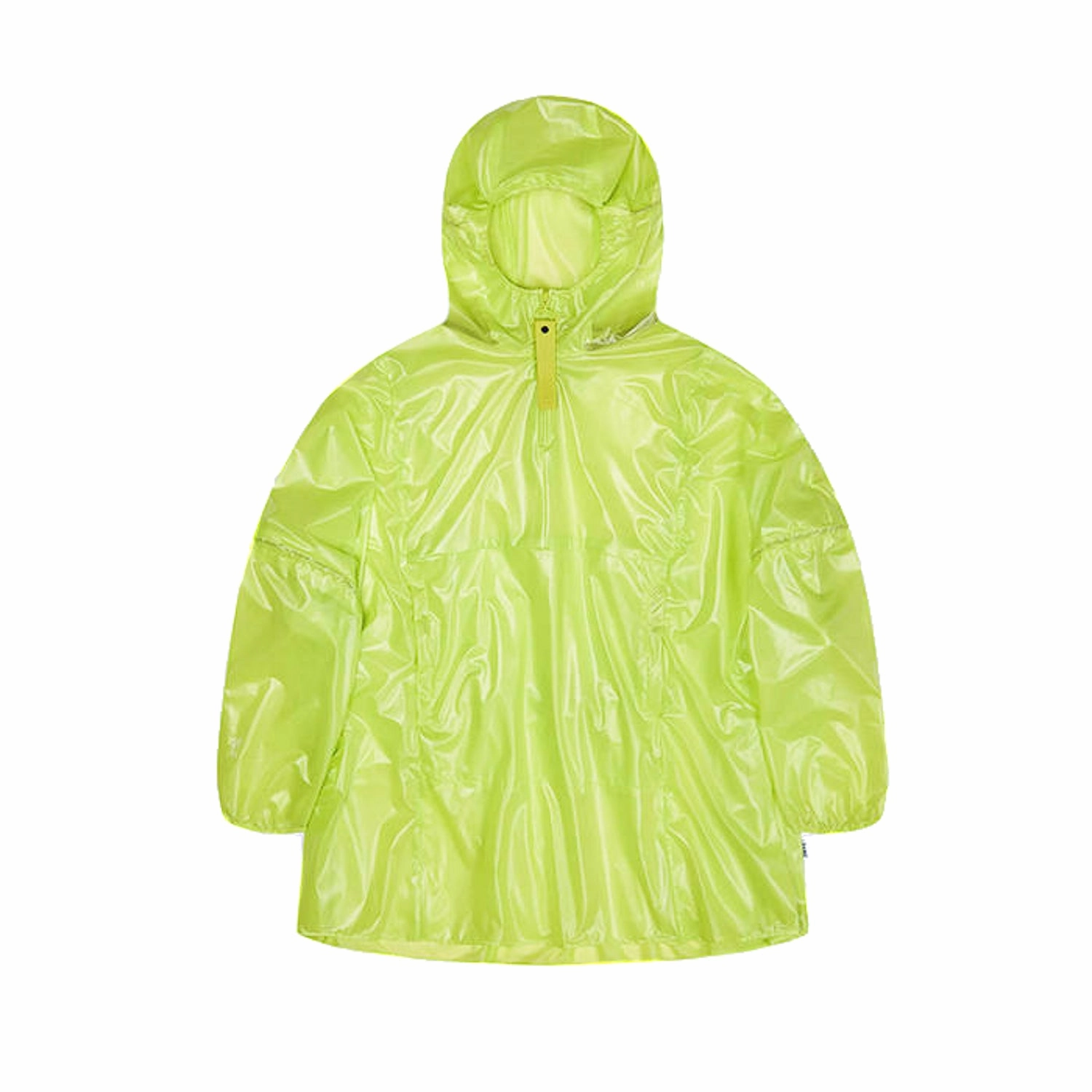 Eco Friendly Dye RAINS Ultralight Anorak 'Digital Lime'