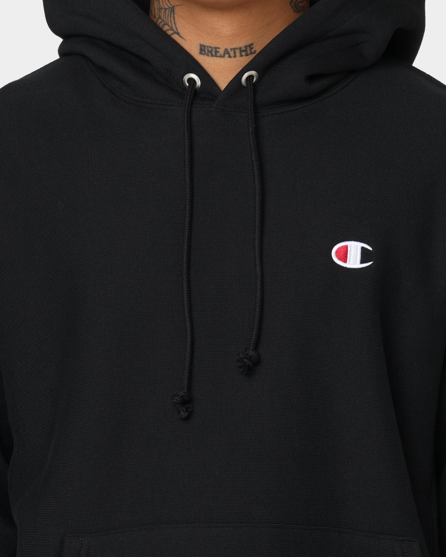 campfire Champion Reverse Weave Hoodie Black