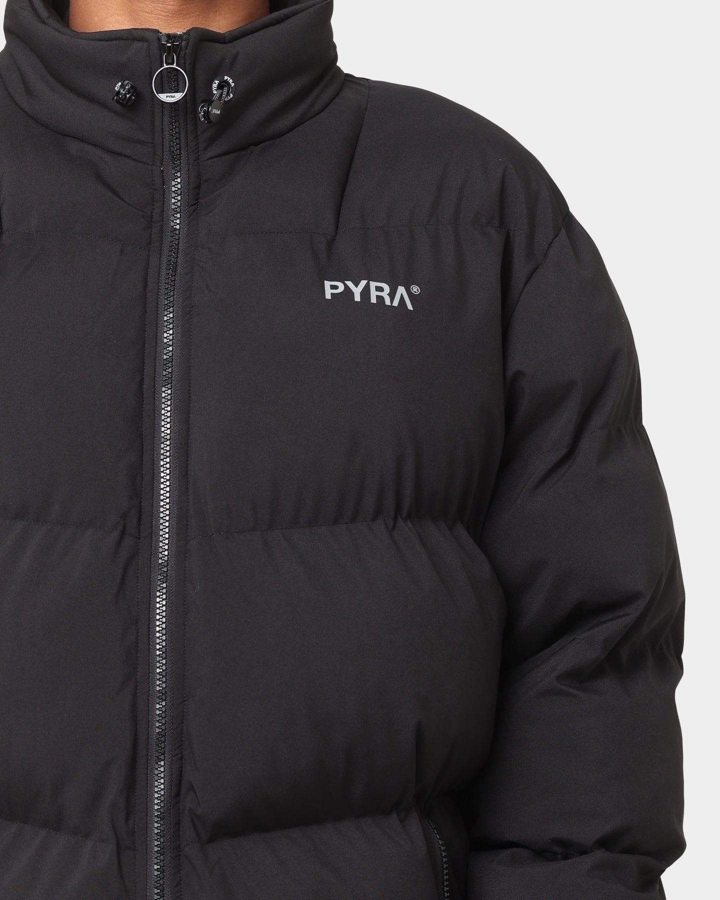 PYRA Padded Puffa Jacket Black Camping Trip