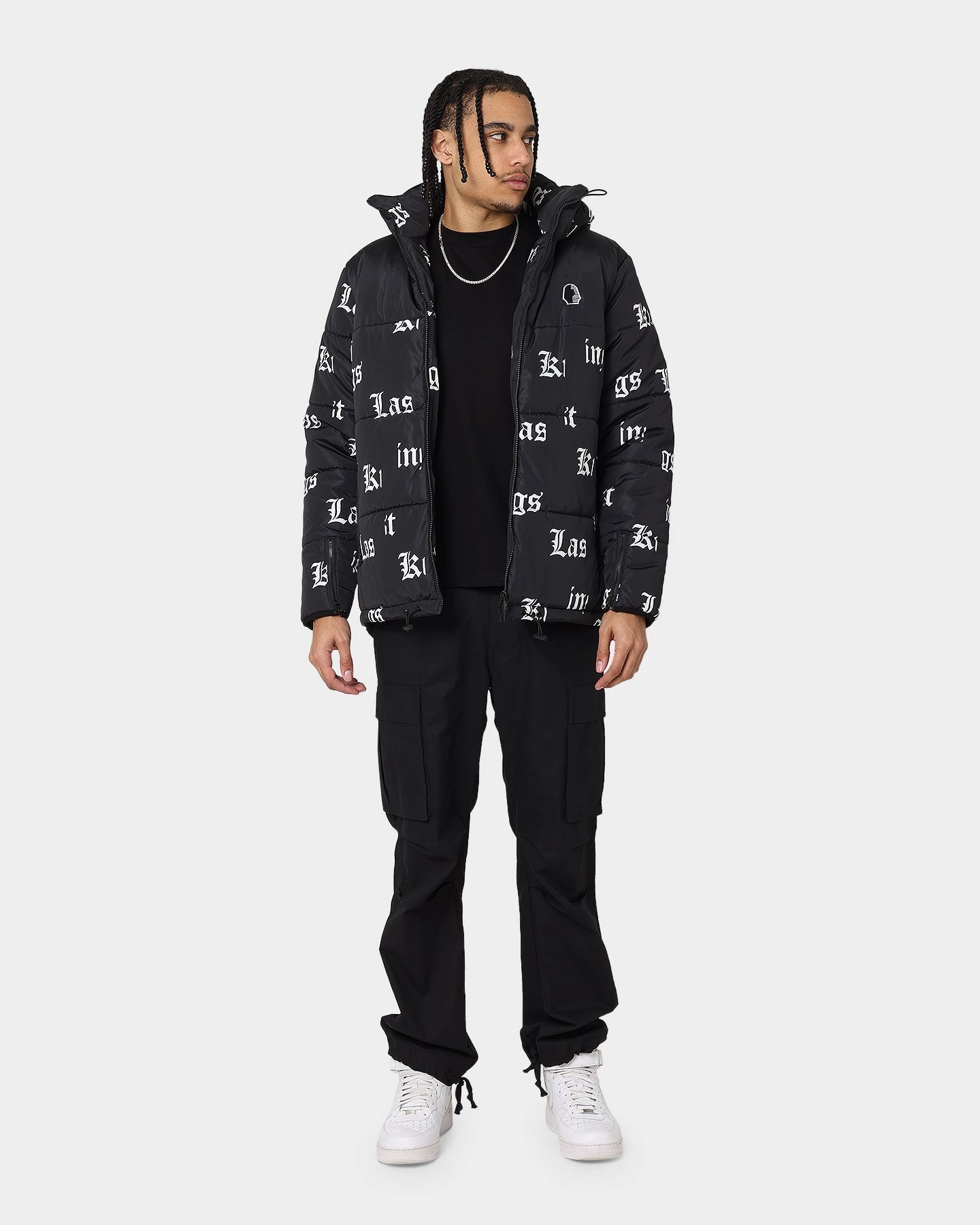 Last Kings Fragment Puffer Jacket Black Method Versatile Design