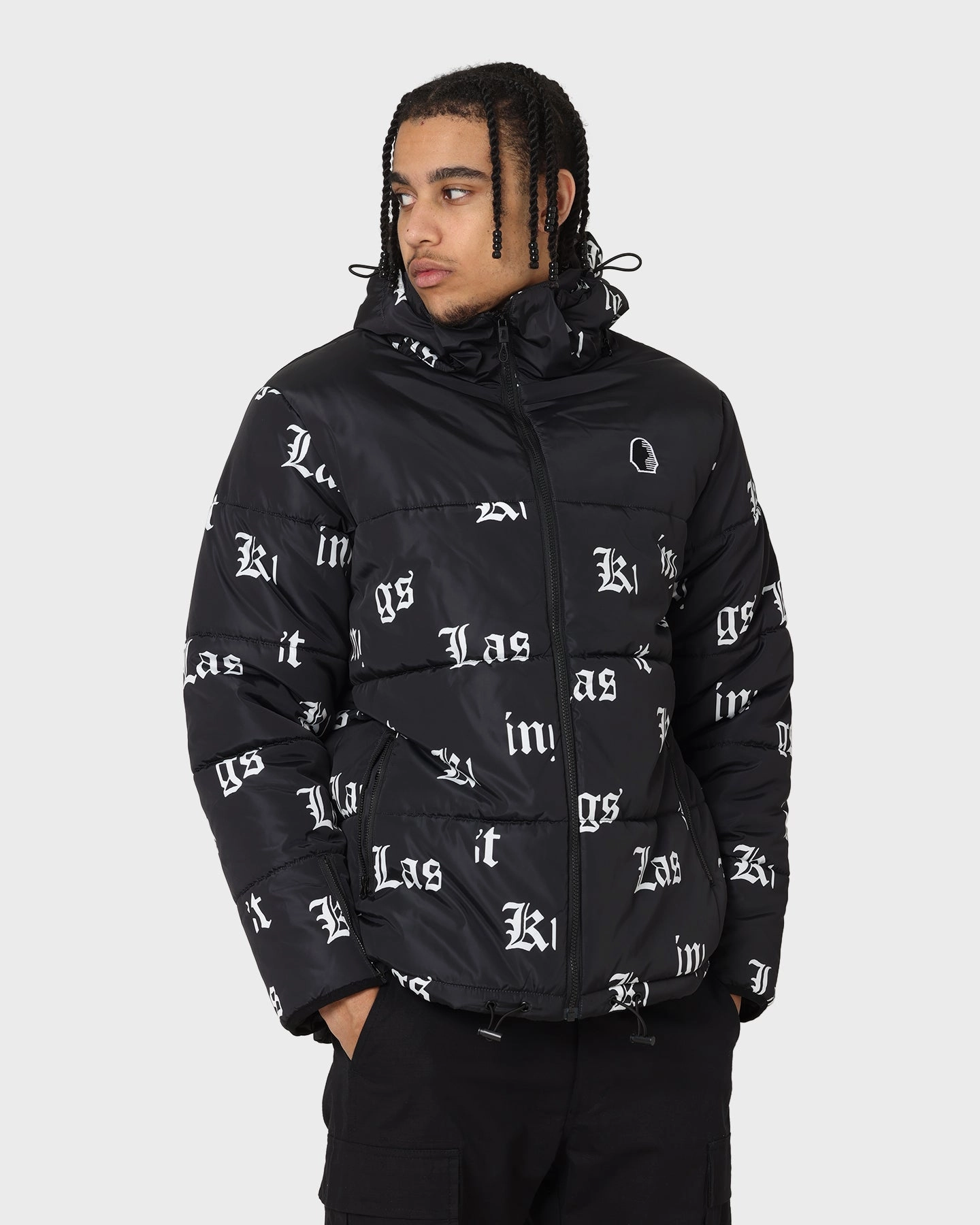 Last Kings Fragment Puffer Jacket Black Insulated Wear
